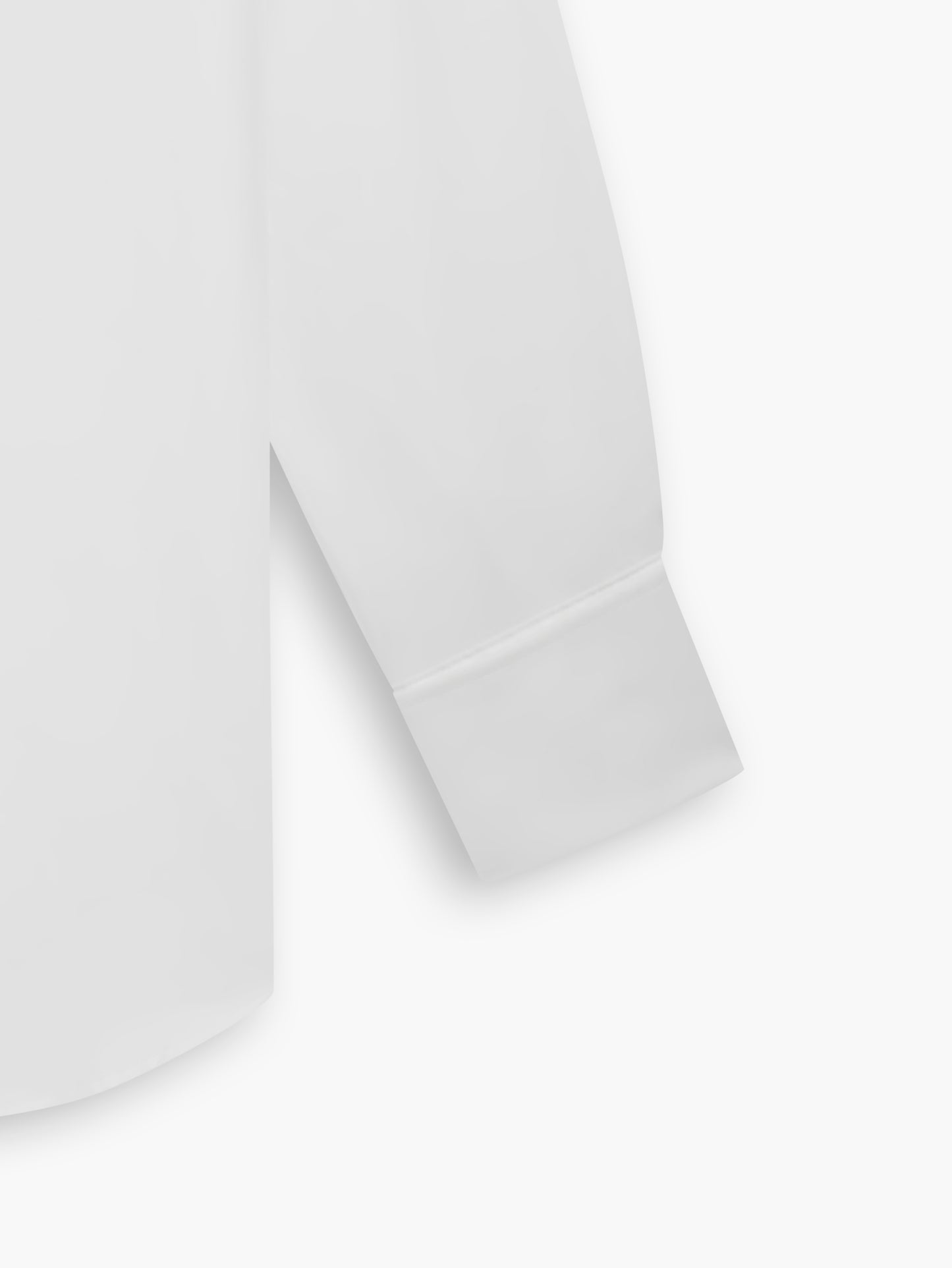 White Fine Twill Regular Fit Double Cuff Classic Collar Shirt
