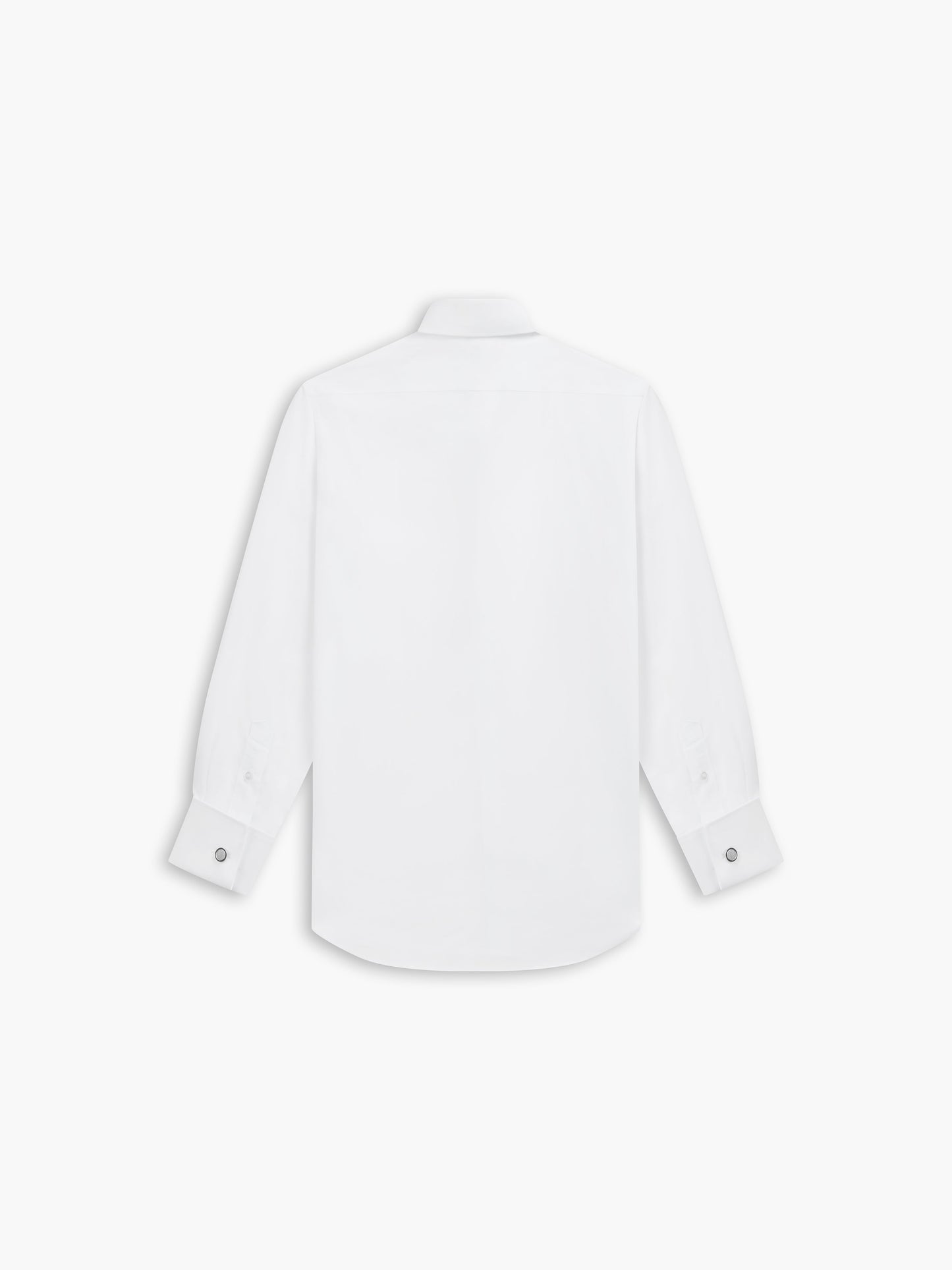Non-Iron White Oxford Fitted Double Cuff Classic Collar Shirt