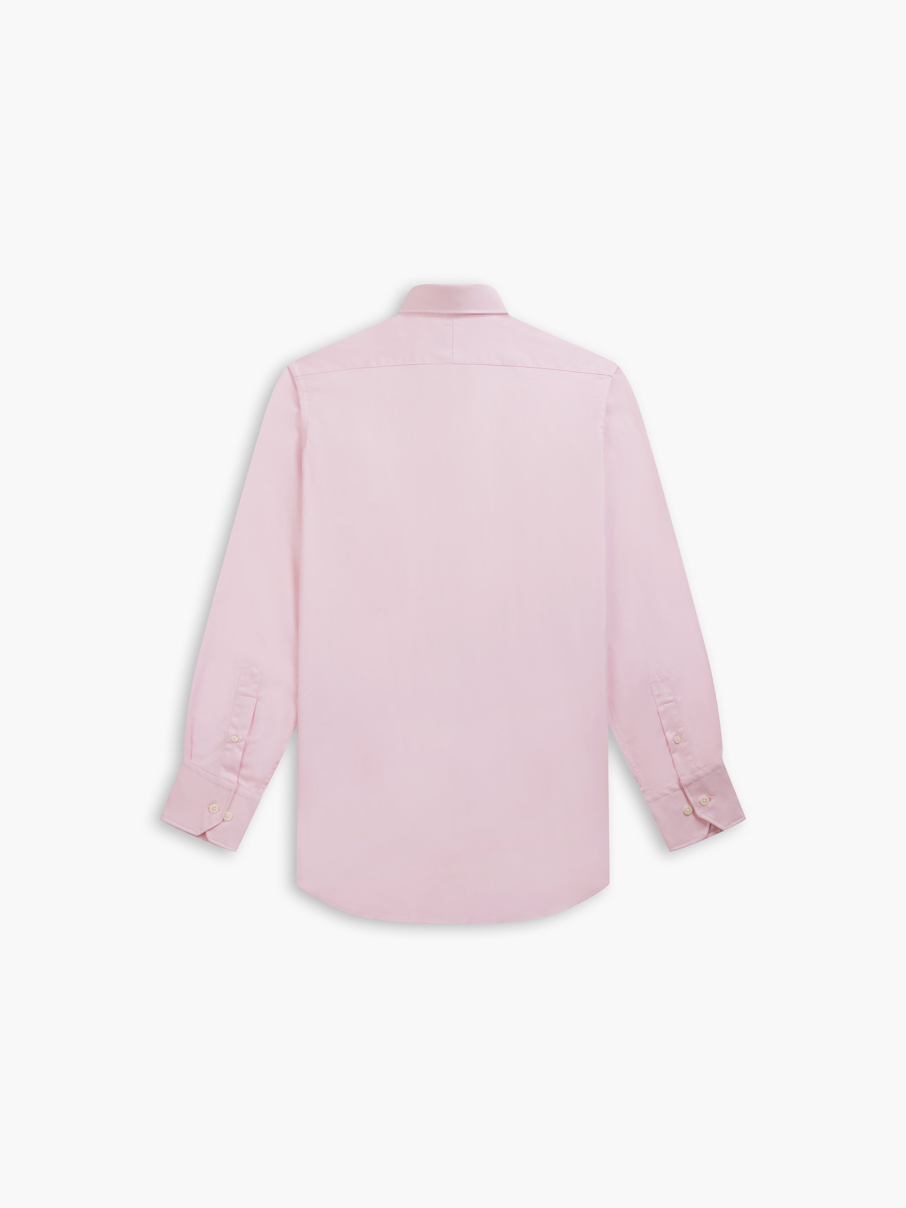 Pink Bold Twill Fitted Single Cuff Classic Collar Shirt – tmlewinuk