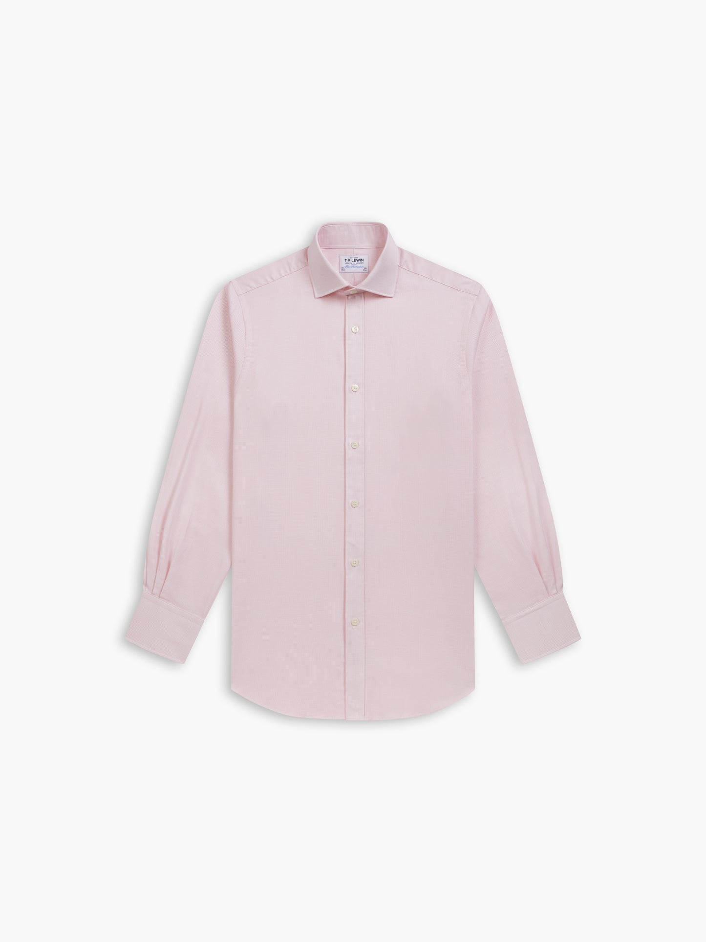 Pink Multi Cross Geo Dobby Super Fitted Single Cuff Cutaway Collar Shirt