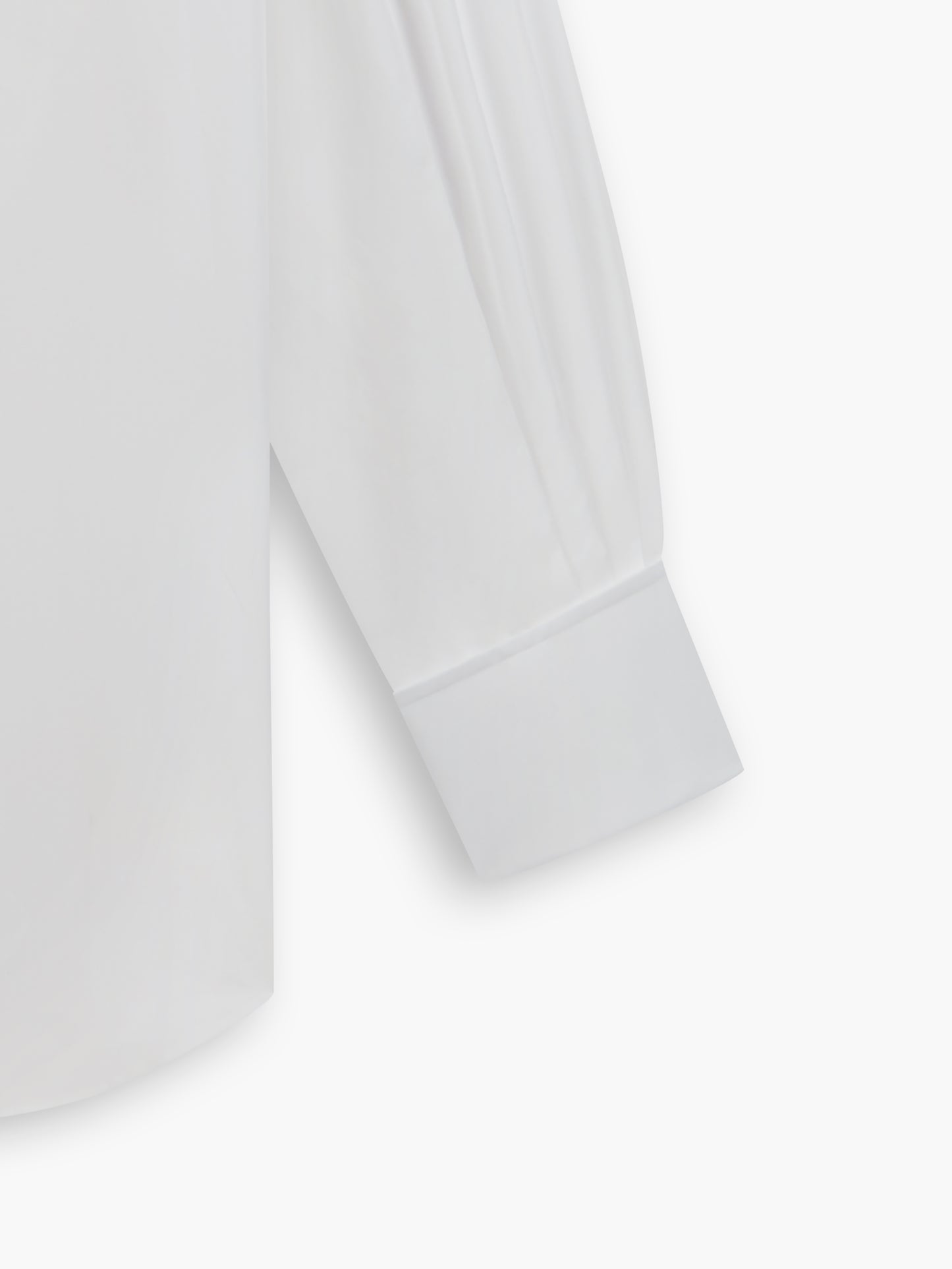White Poplin Regular Fit Double Cuff Classic Collar Shirt
