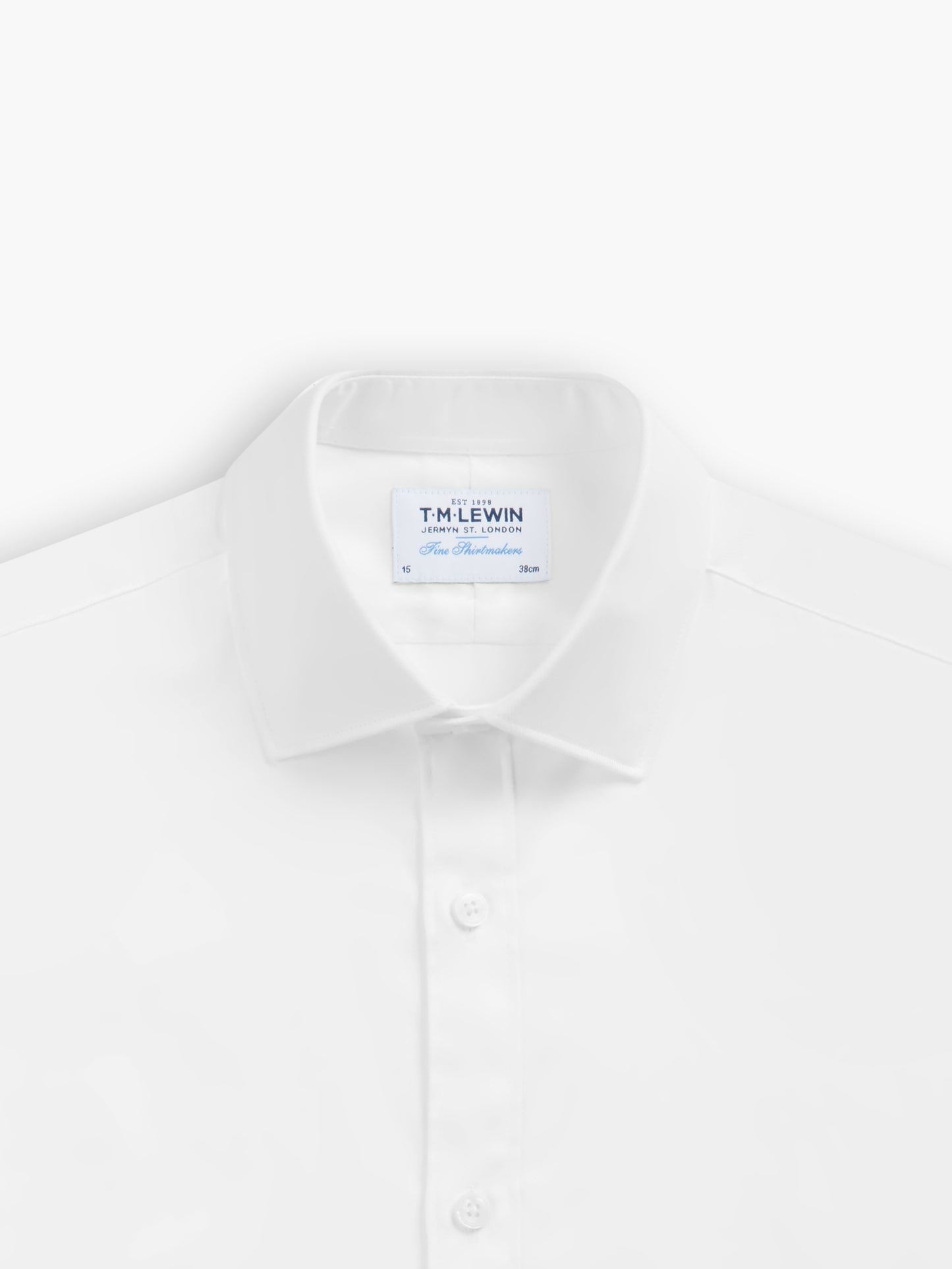 White Poplin Slim Fit Classic Collar Short Sleeve Shirt