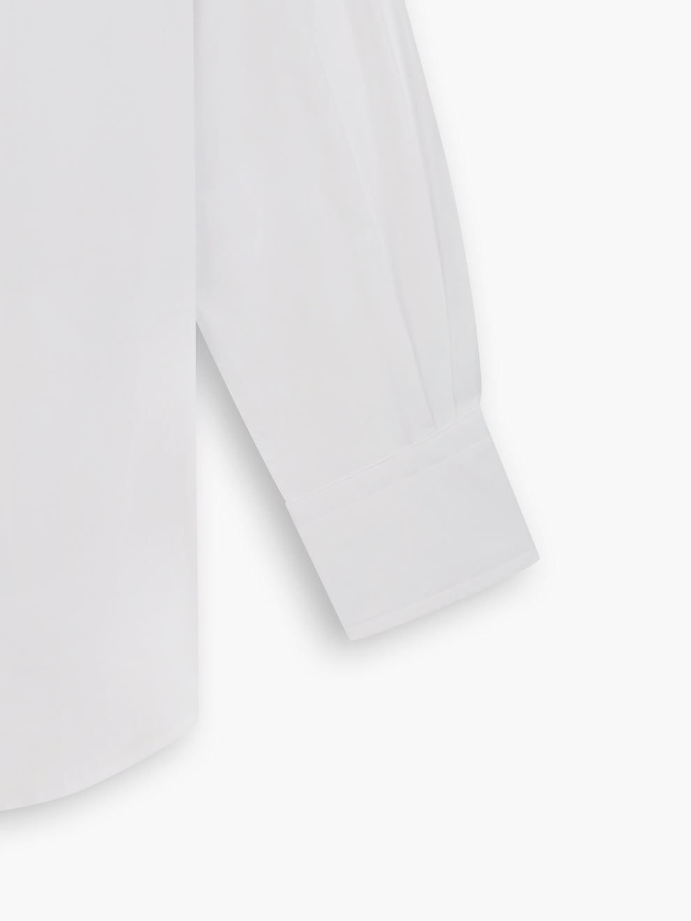 LIZ POPLIN FRILLED SHIRT - WHITE