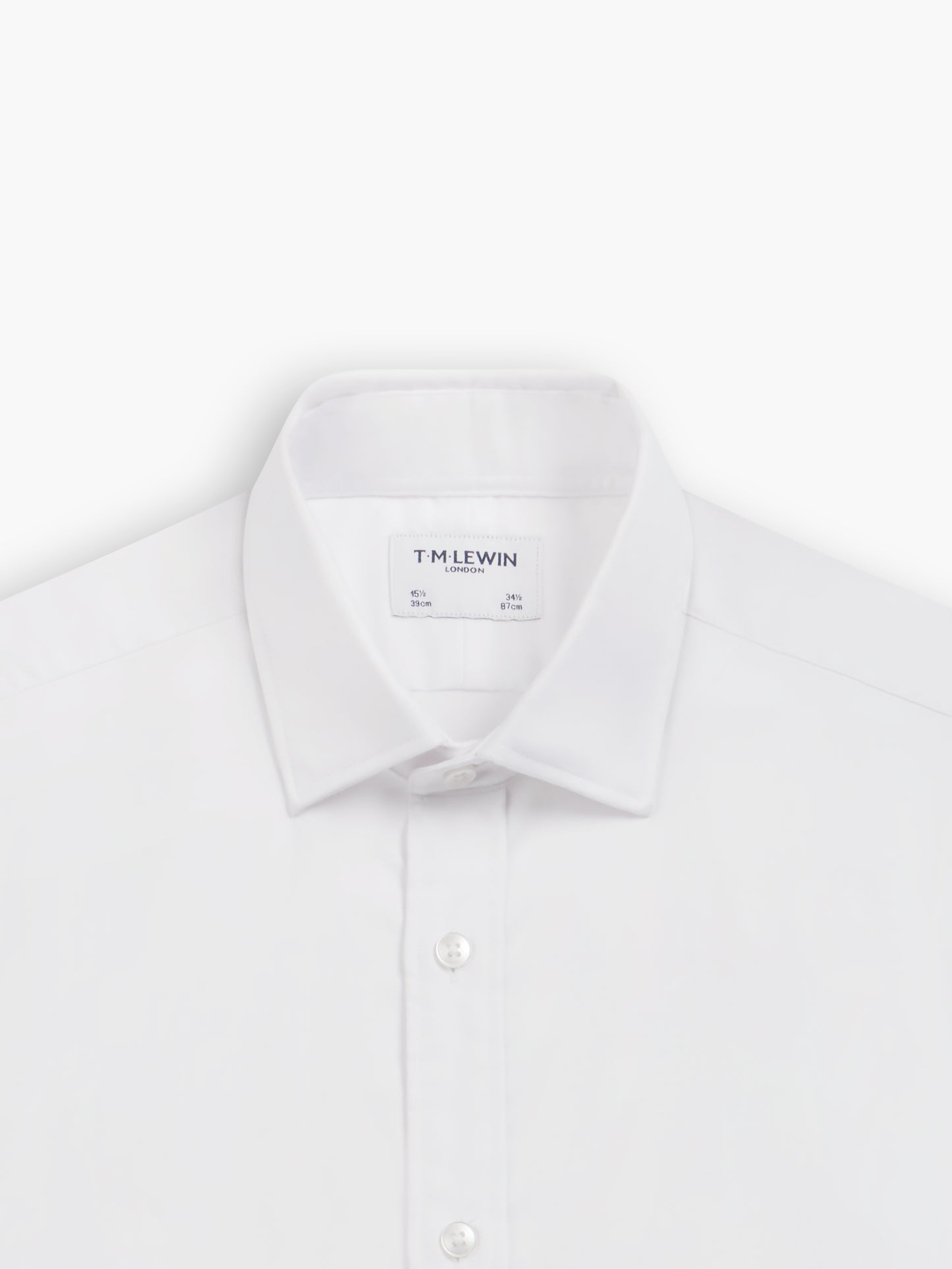 White Royal Oxford Slim Fit Double Cuff Classic Collar Shirt