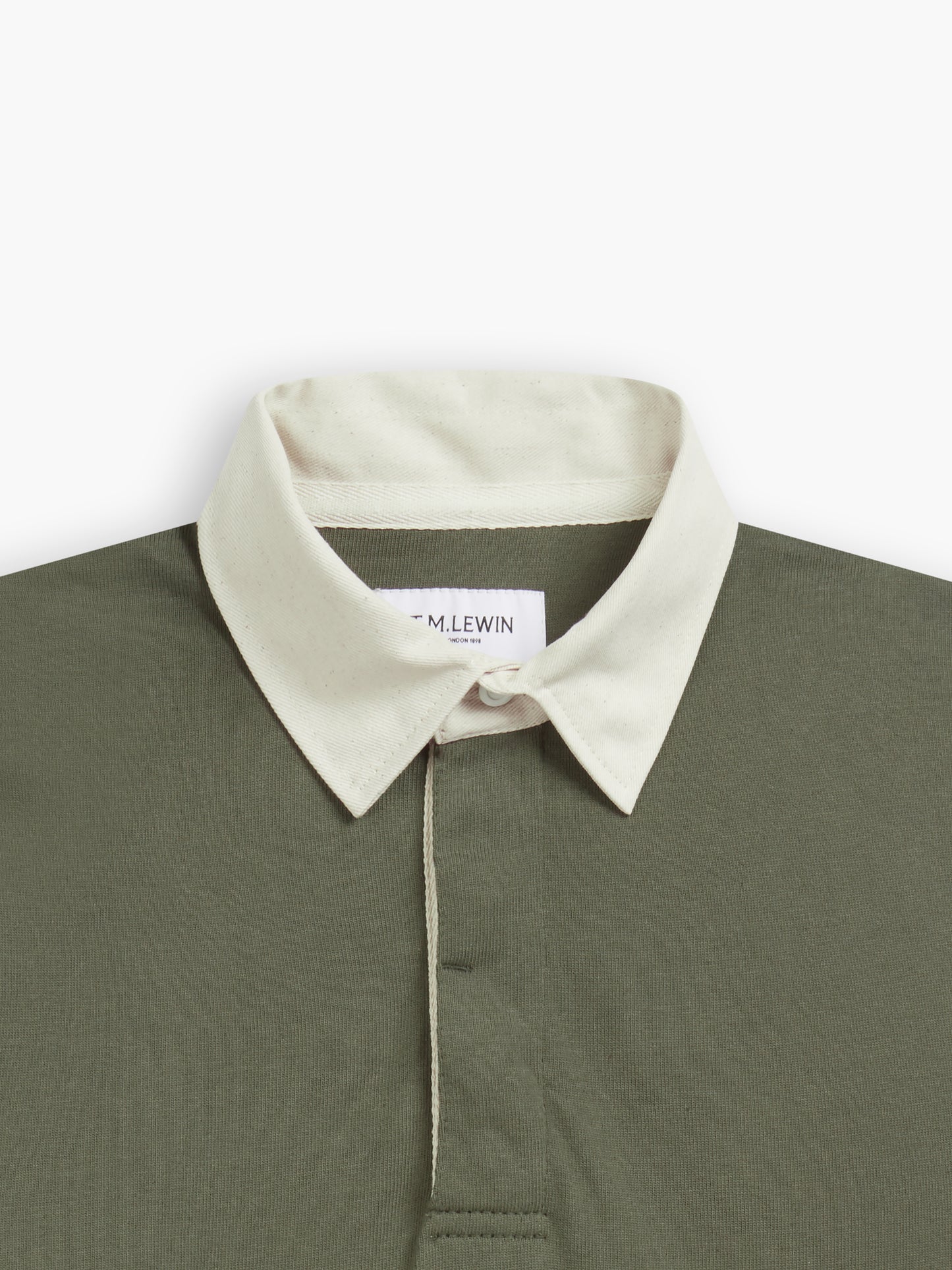 Cotton Rugby Shirt in Khaki