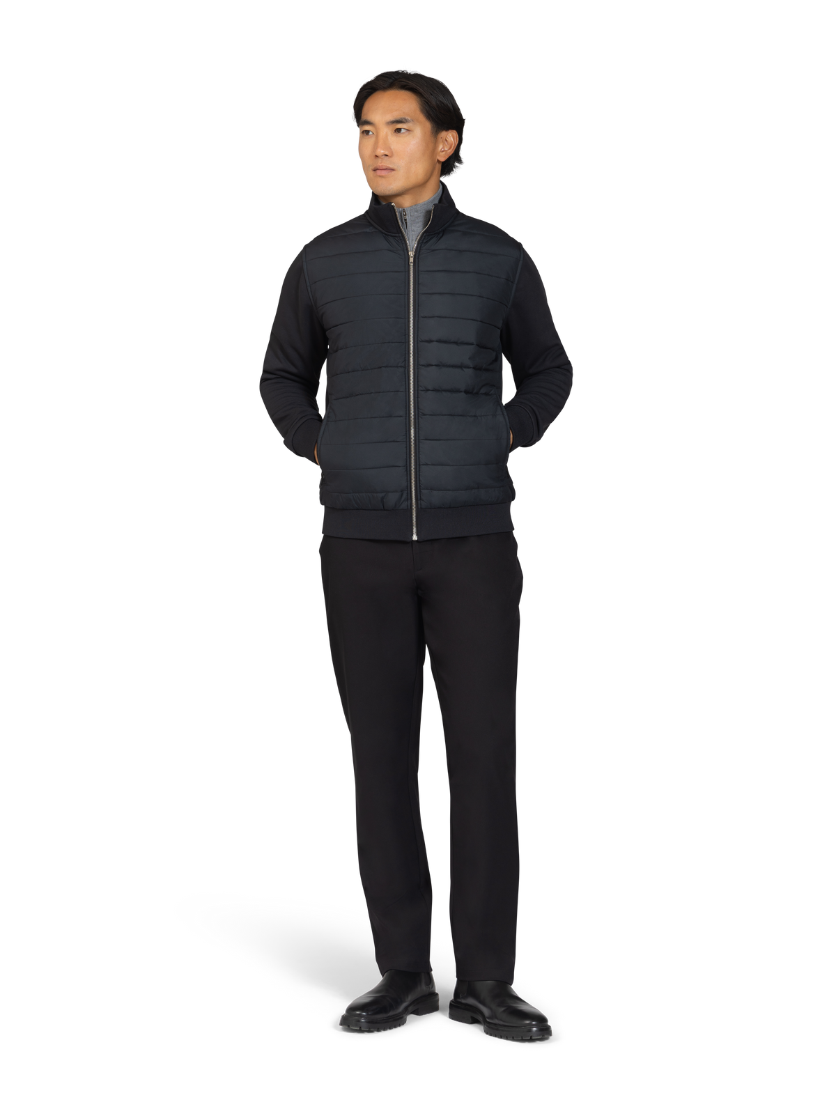 The Hybrid Quilted Full Zip Jacket