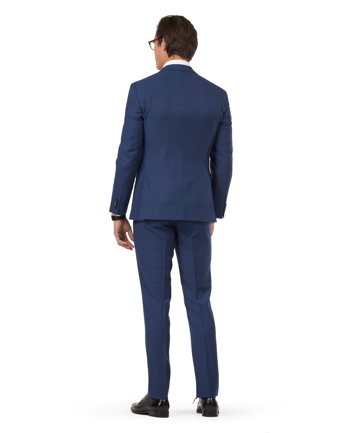 The Islington Slim Fit Blue Semi Plain Jacket