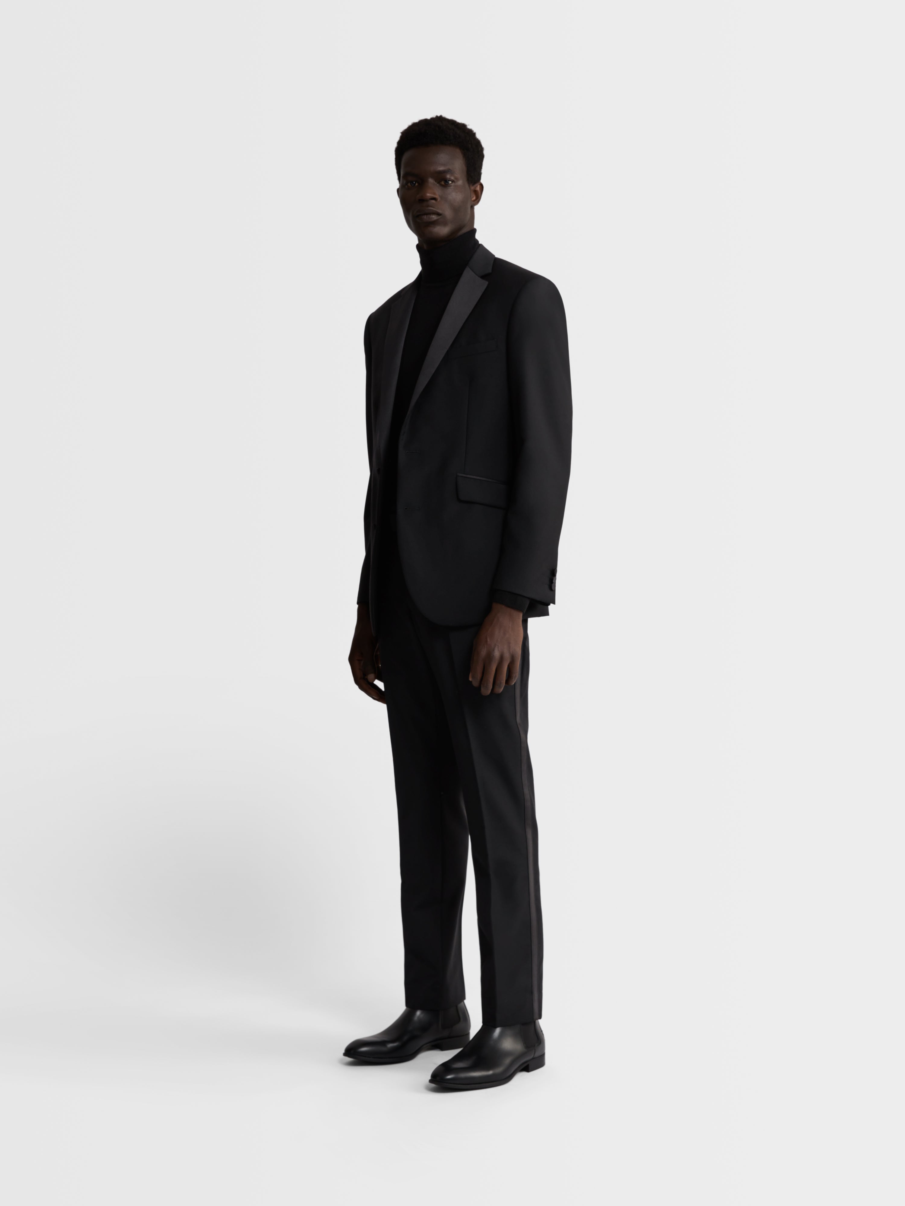 Lancewood Premium Wool Slim Black Dinner Jacket – tmlewinuk