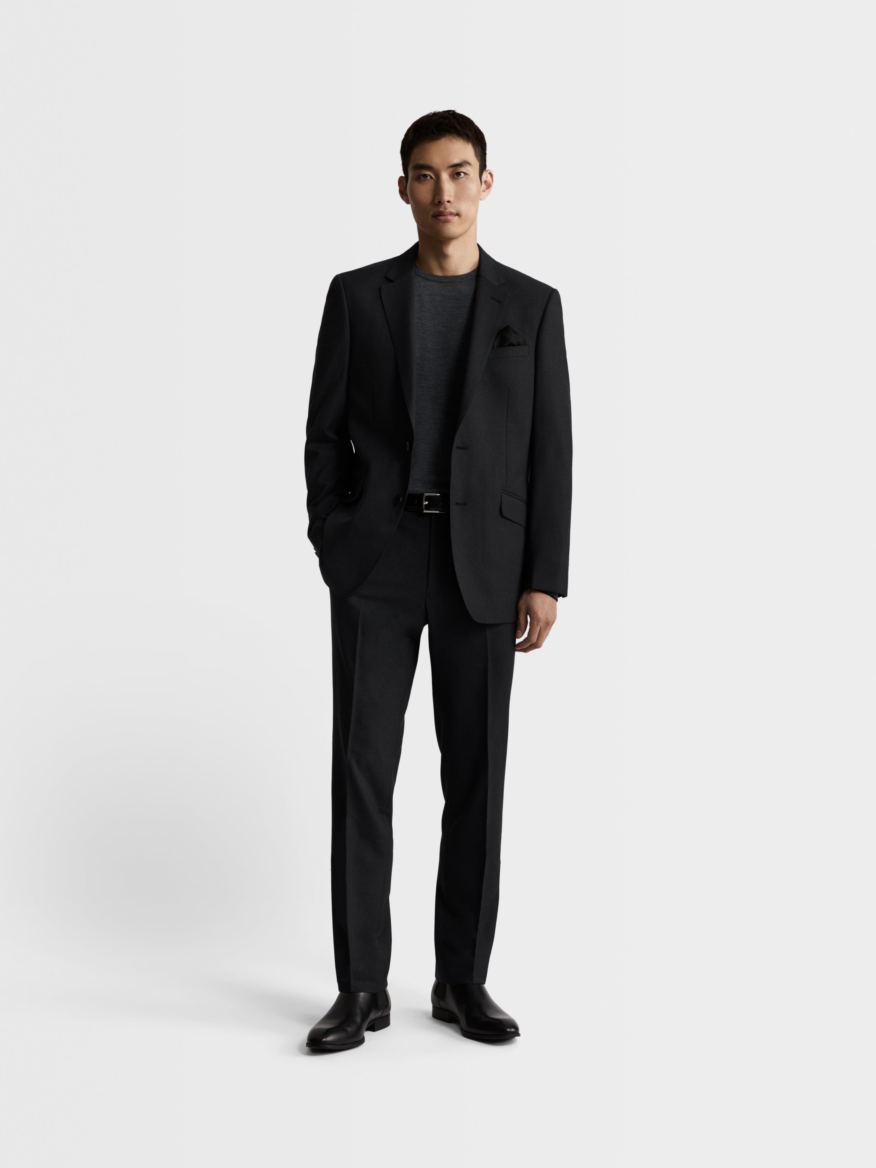 Ronnie Infinity Active Slim Fit Charcoal Jacket – tmlewinuk