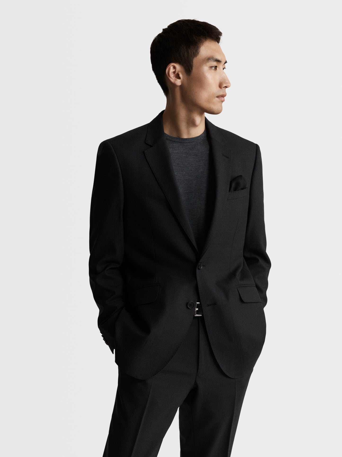 Ronnie Infinity Active Slim Fit Charcoal Jacket