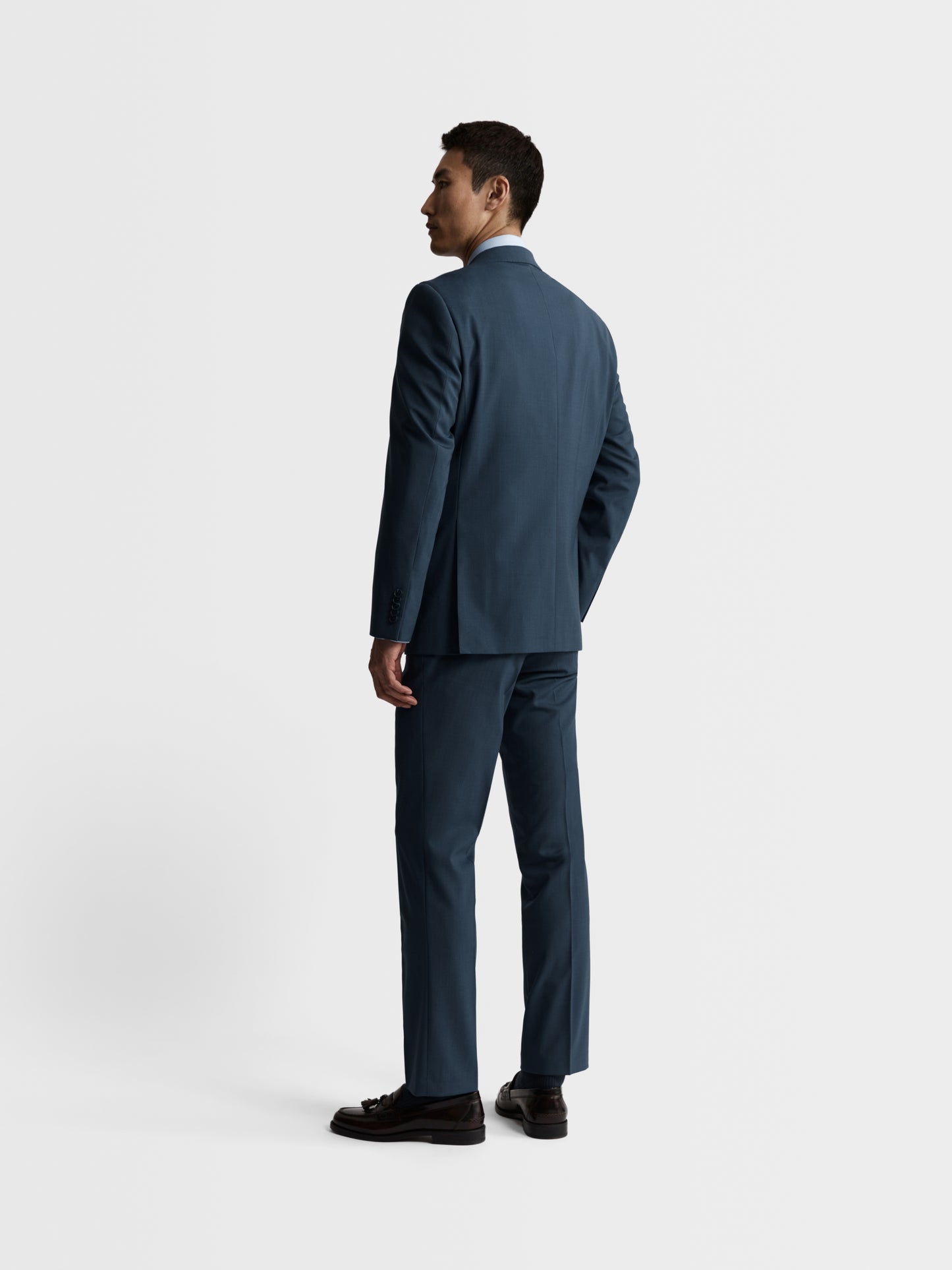 Image 7 of Adam Essentials Slim Fit Denim Blue Jacket