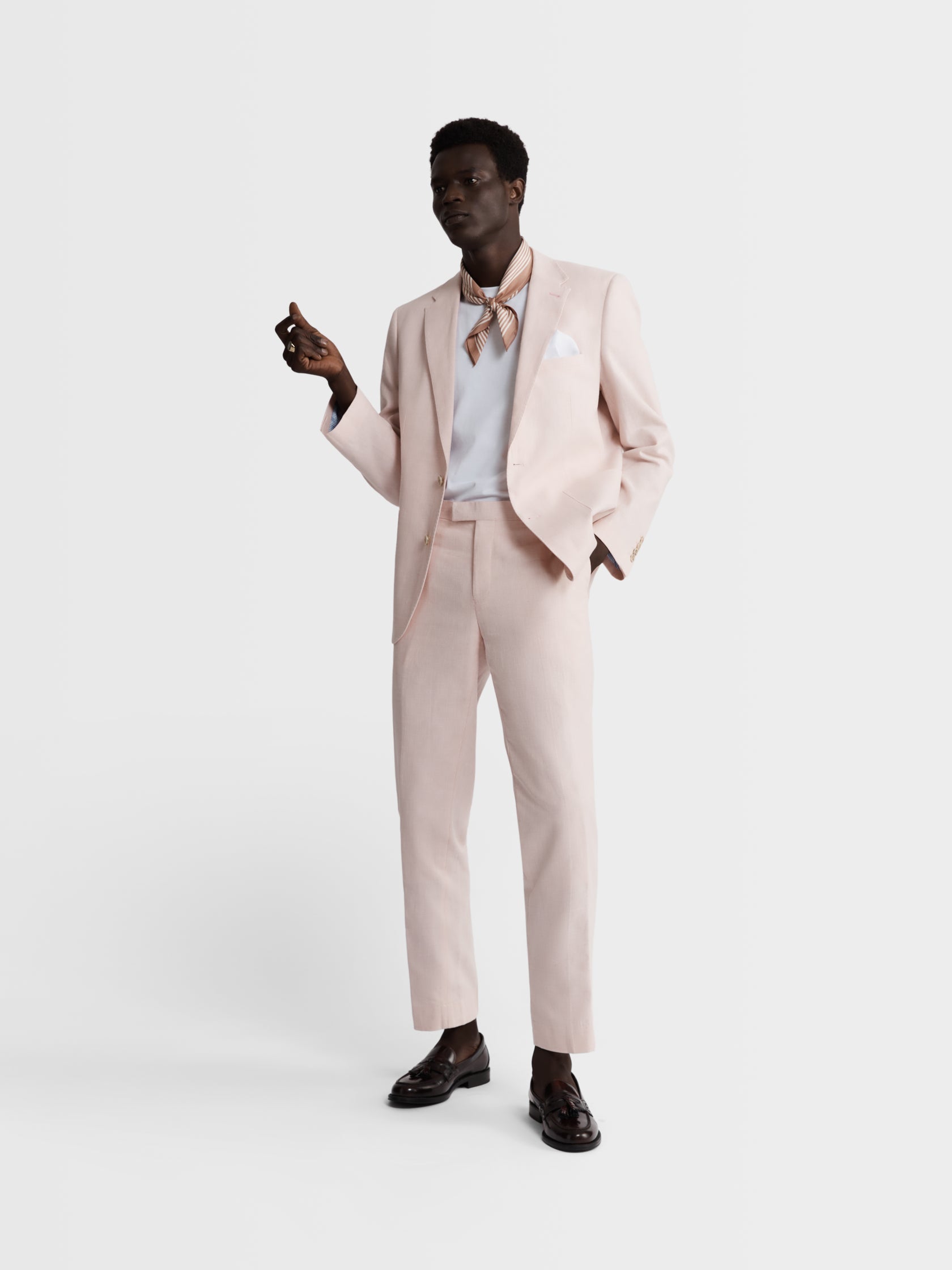 Single-Breasted Linen Suit main image 1