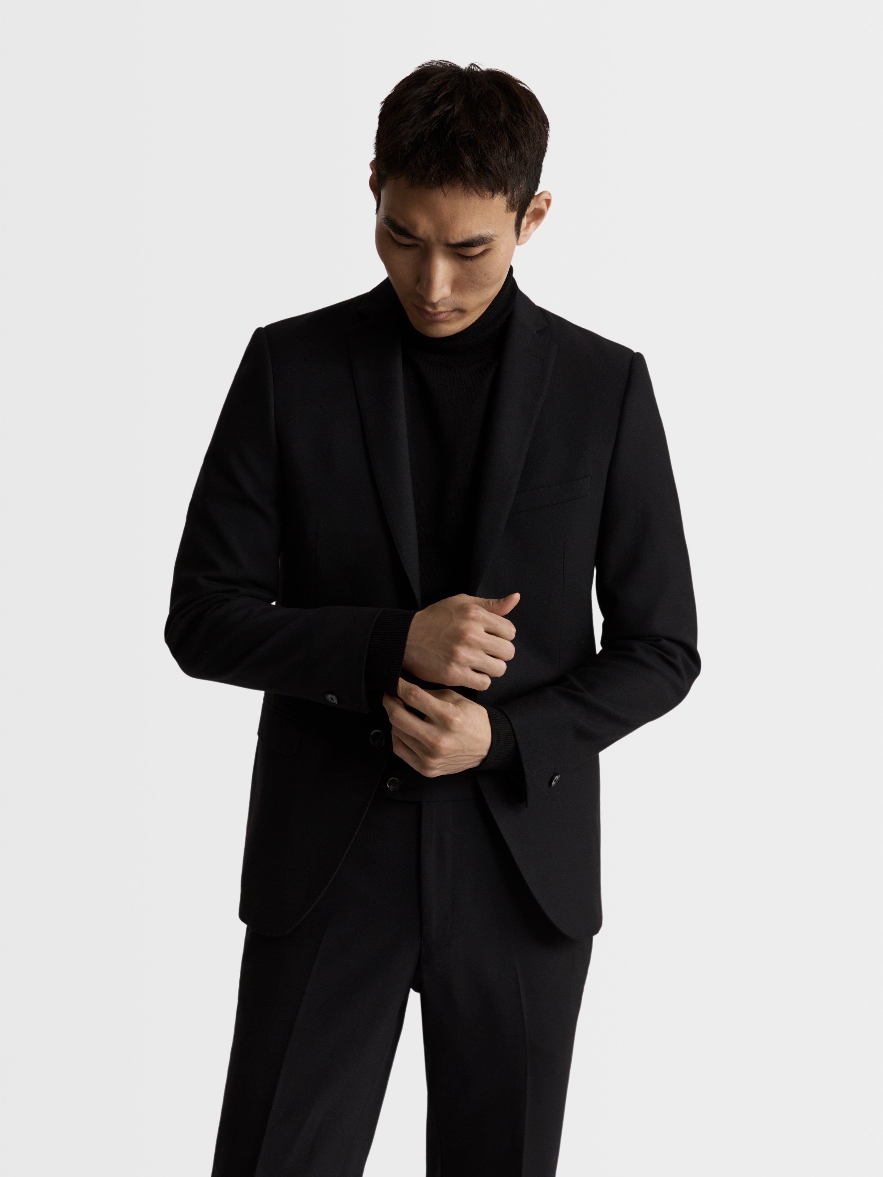 Idol Wool Skinny Black Suit Jacket – tmlewinuk