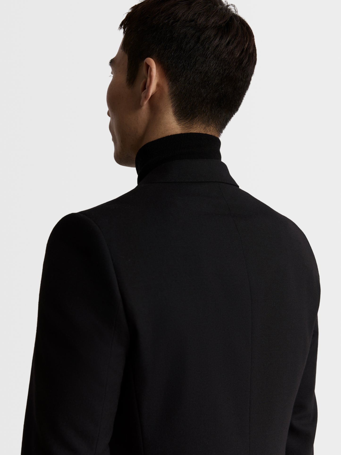 Image 3 of Idol Skinny Fit Plain Black Suit Jacket