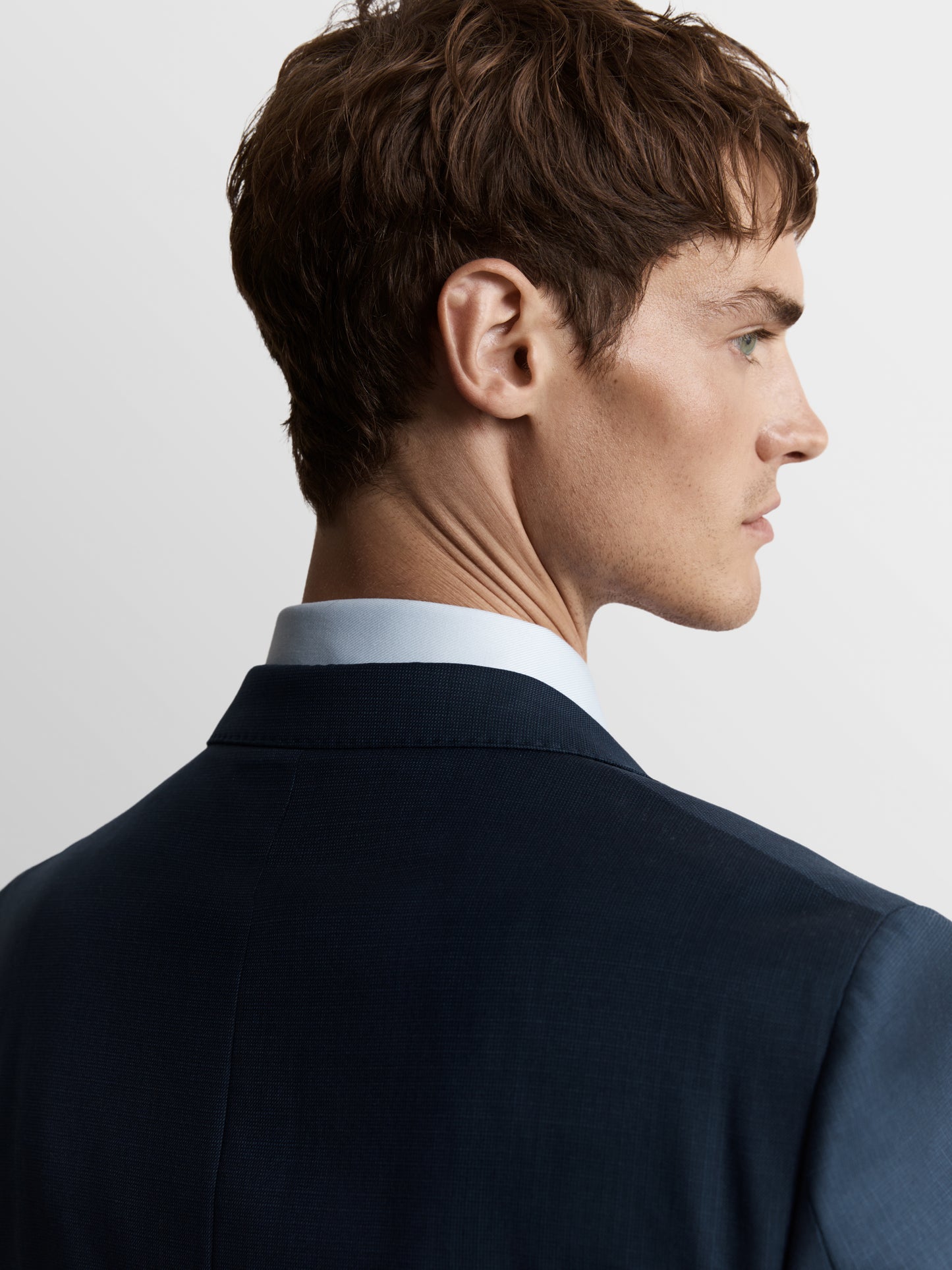 Owens Infinity Active Slim Fit Navy Blue Jacket