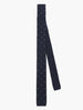 Navy White Spot Knitted Silk Tie