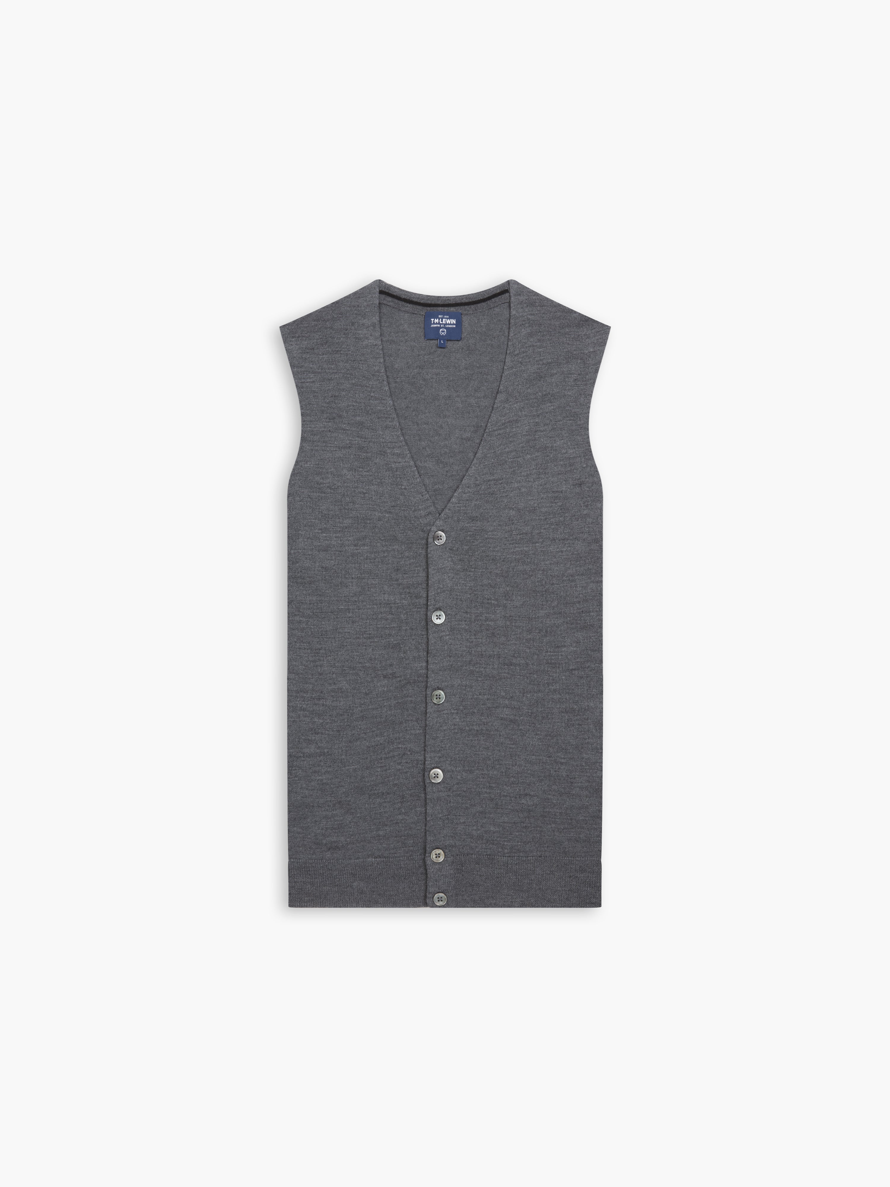 Merino wool waistcoat on sale mens