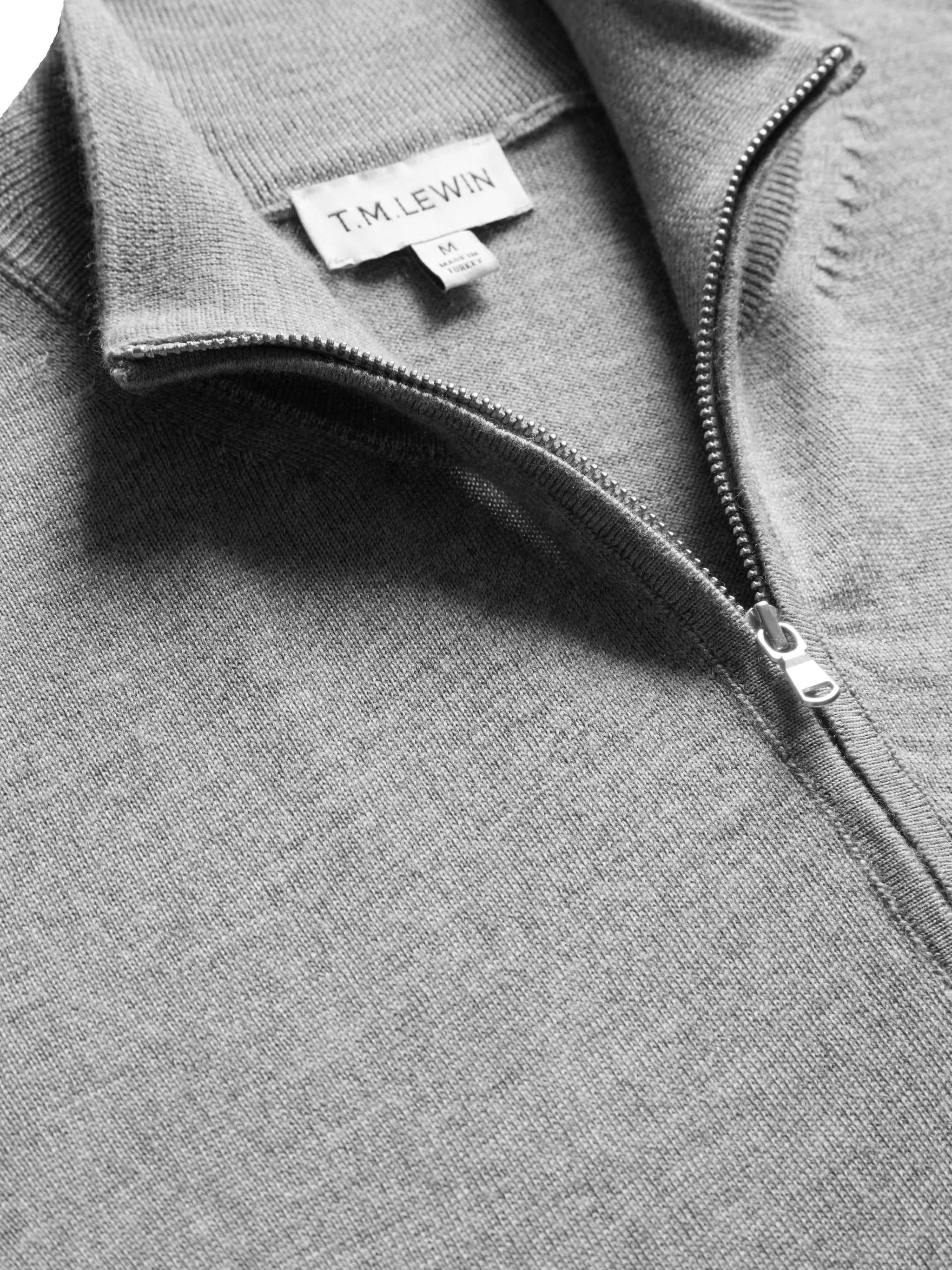 Maree 3/4 Zip Knit - Grey