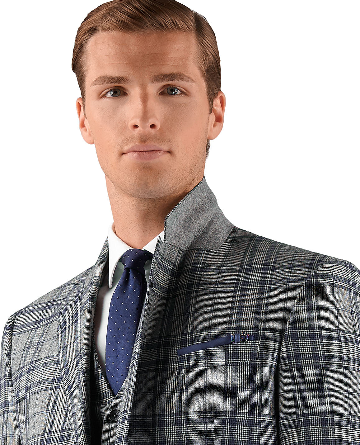 The Lyric Slim Fit Grey Check Jacket