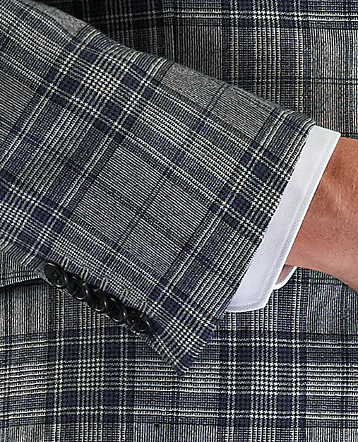 The Lyric Slim Fit Grey Check Jacket