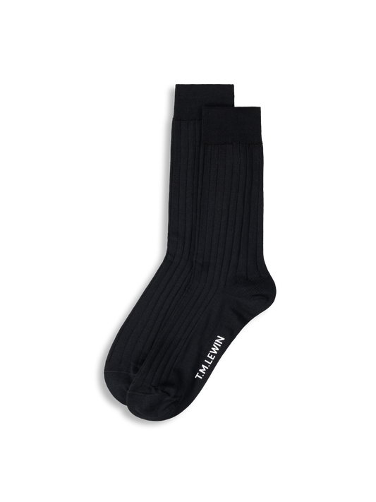 The Smart Mercerised Ribbed Socks