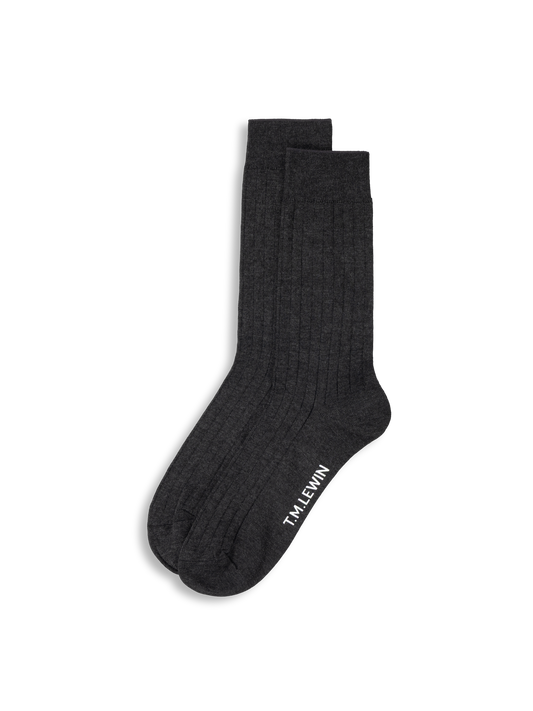 The Smart Mercerised Ribbed Socks