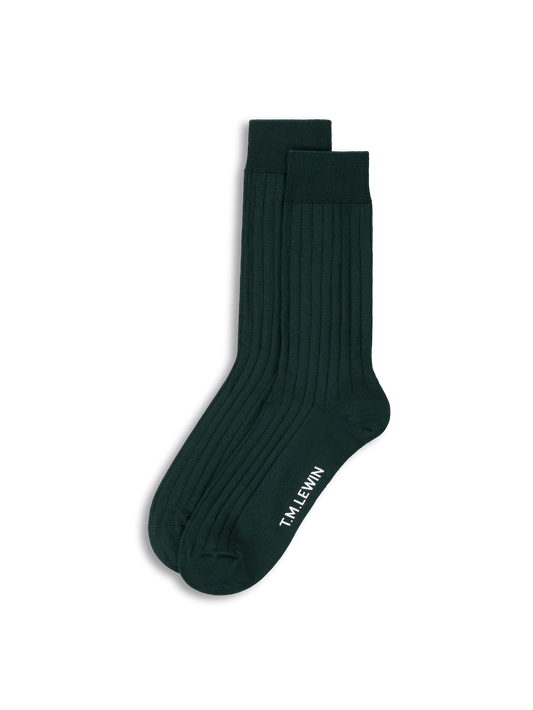 The Smart Mercerised Ribbed Socks