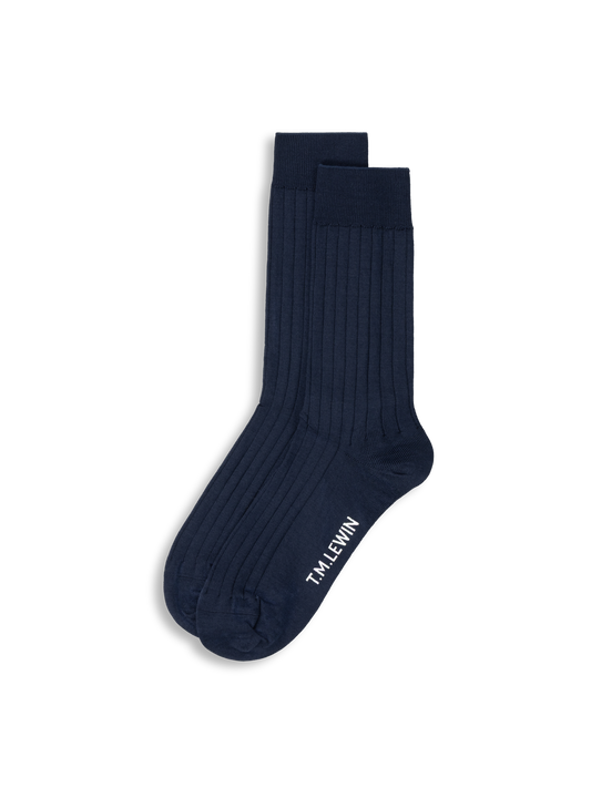The Smart Mercerised Ribbed Socks