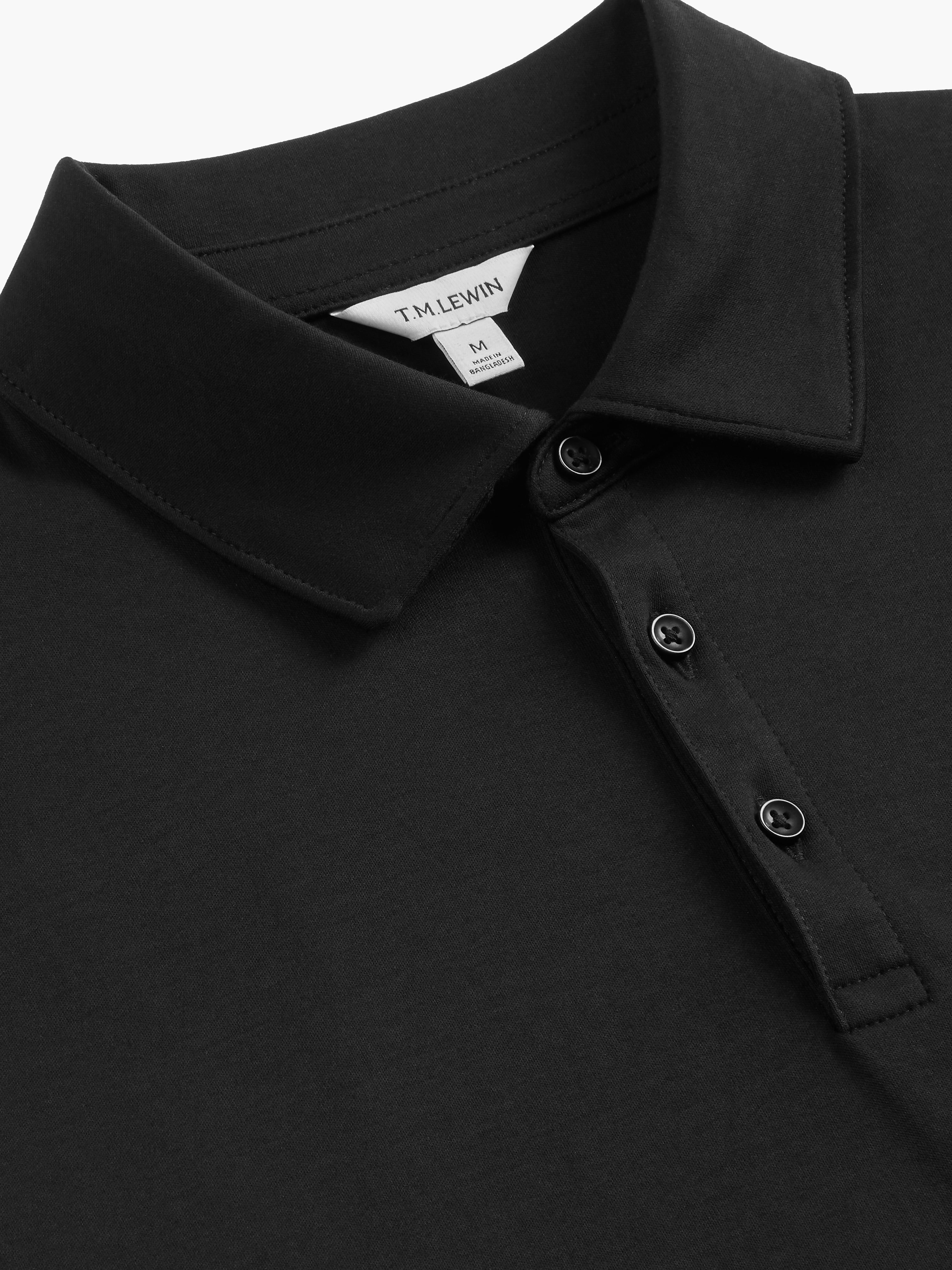The Long Sleeve Smart Jersey Polo – T.M.Lewin