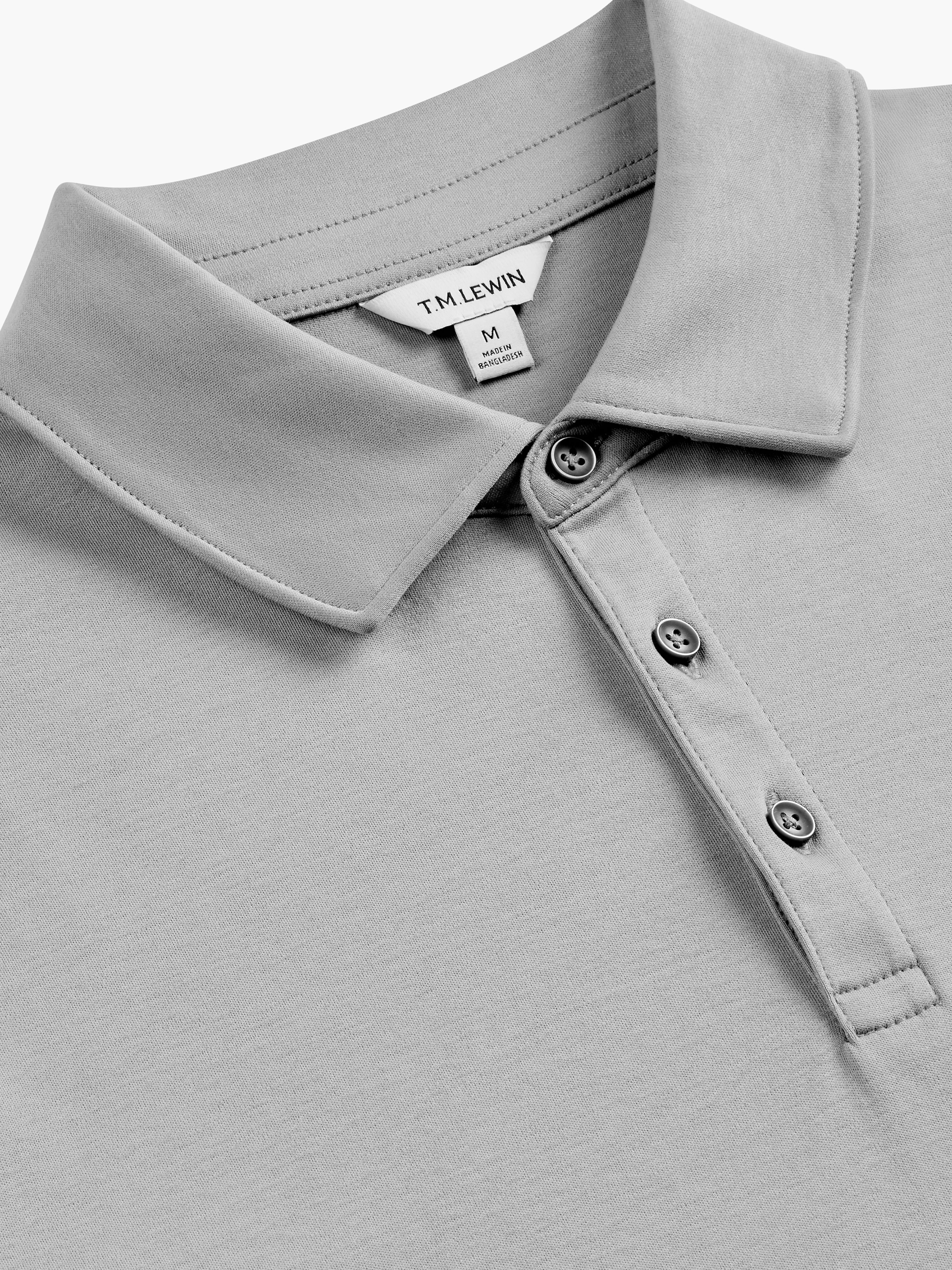 The Long Sleeve Smart Jersey Polo – T.M.Lewin