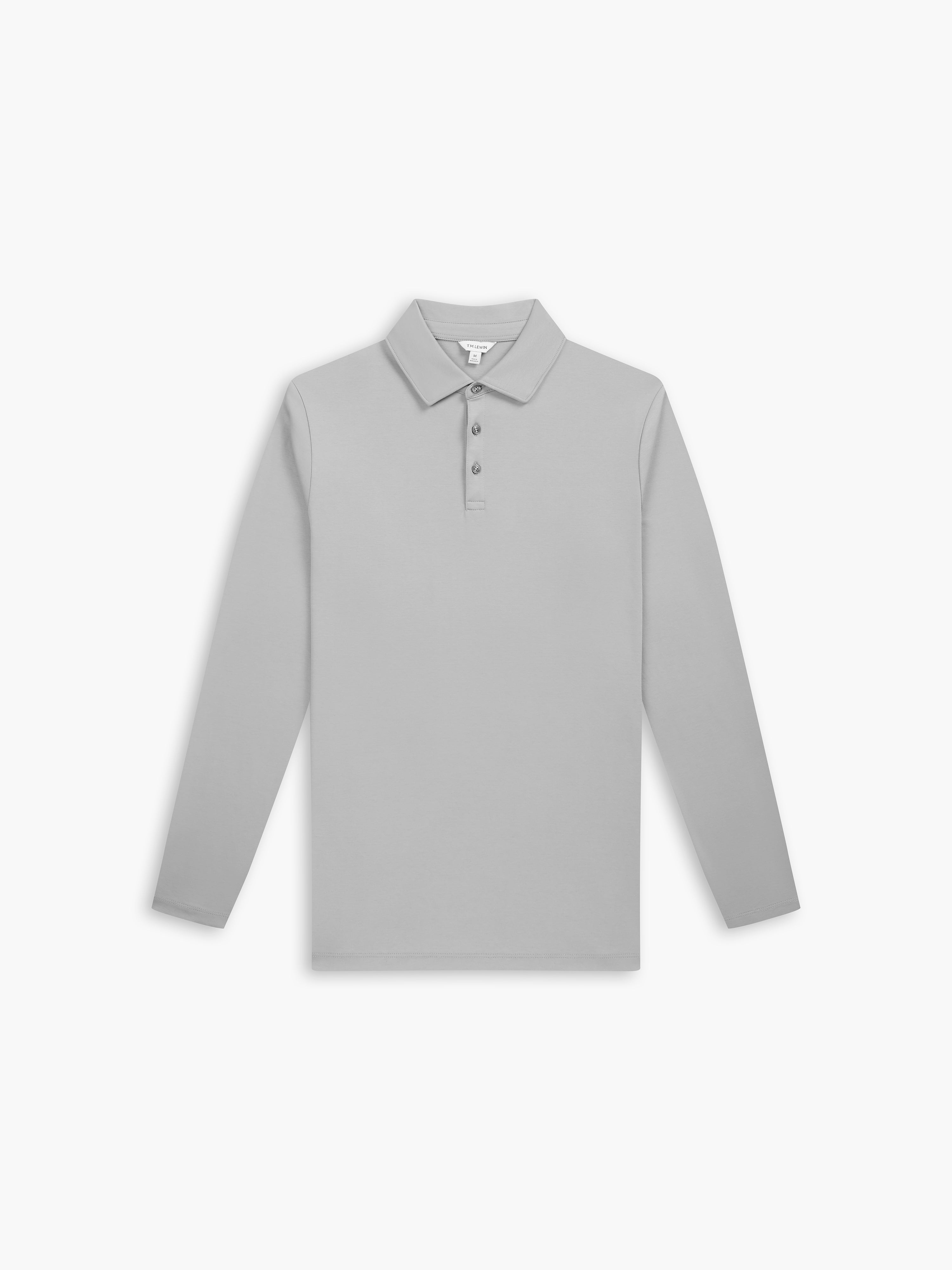 The Long Sleeve Smart Jersey Polo – T.M.Lewin