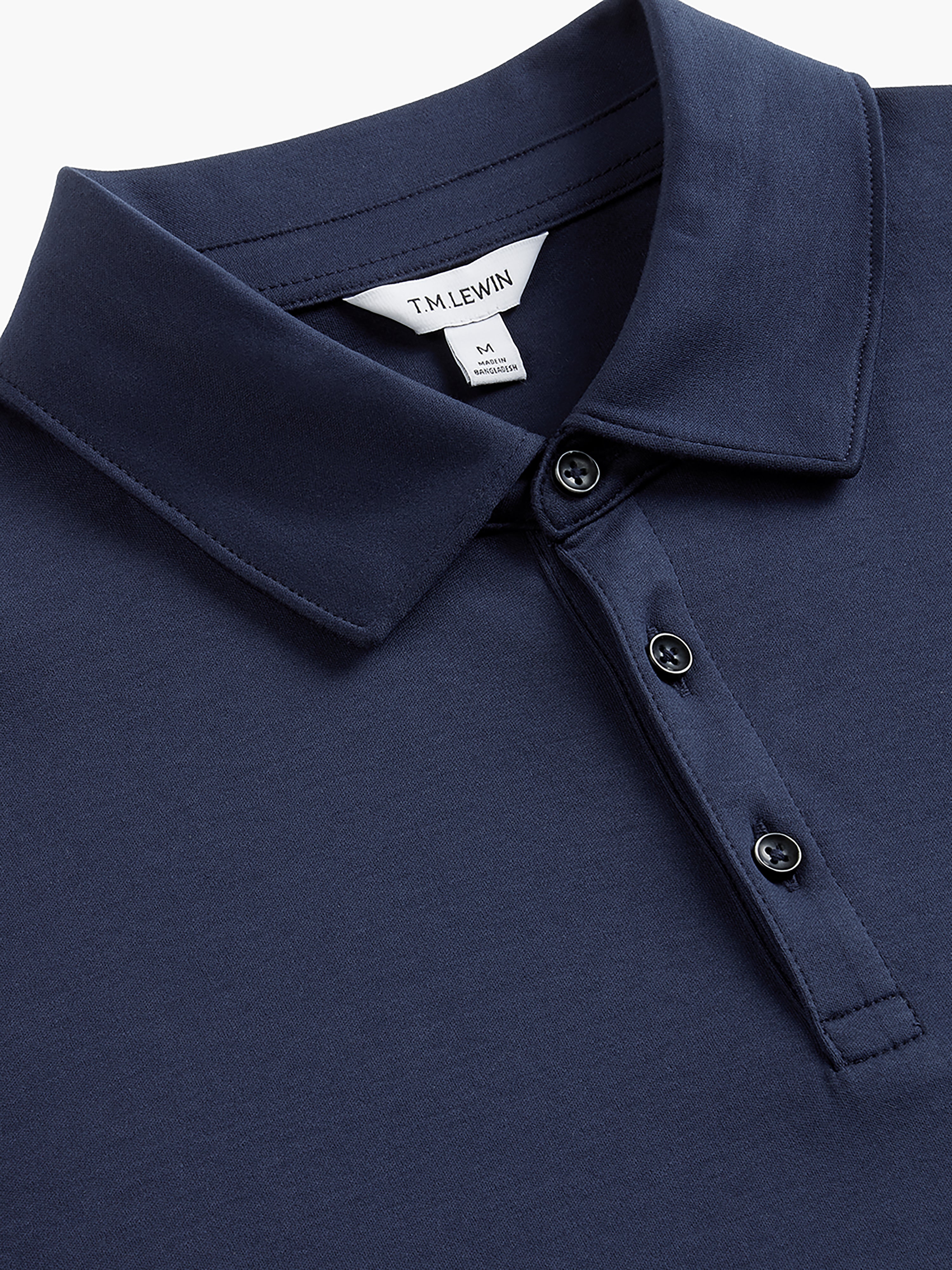 The Long Sleeve Smart Jersey Polo – T.M.Lewin