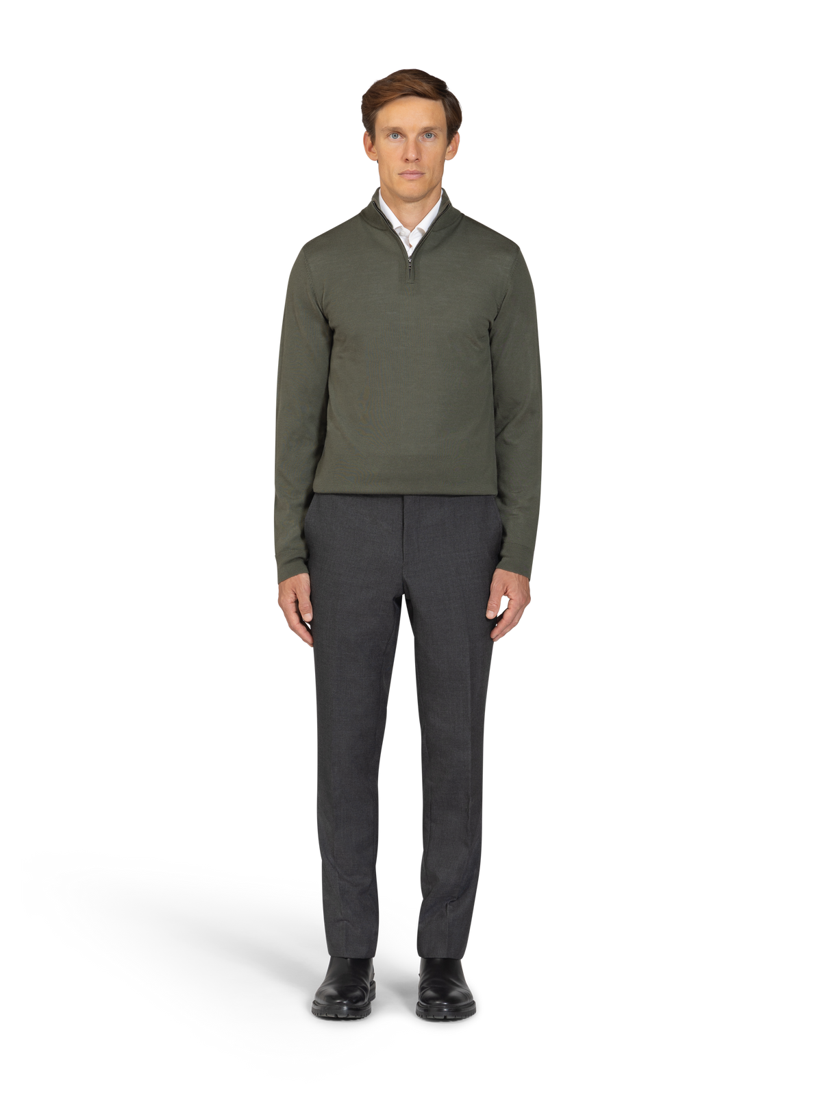 The Merino Quarter-Zip Jumper