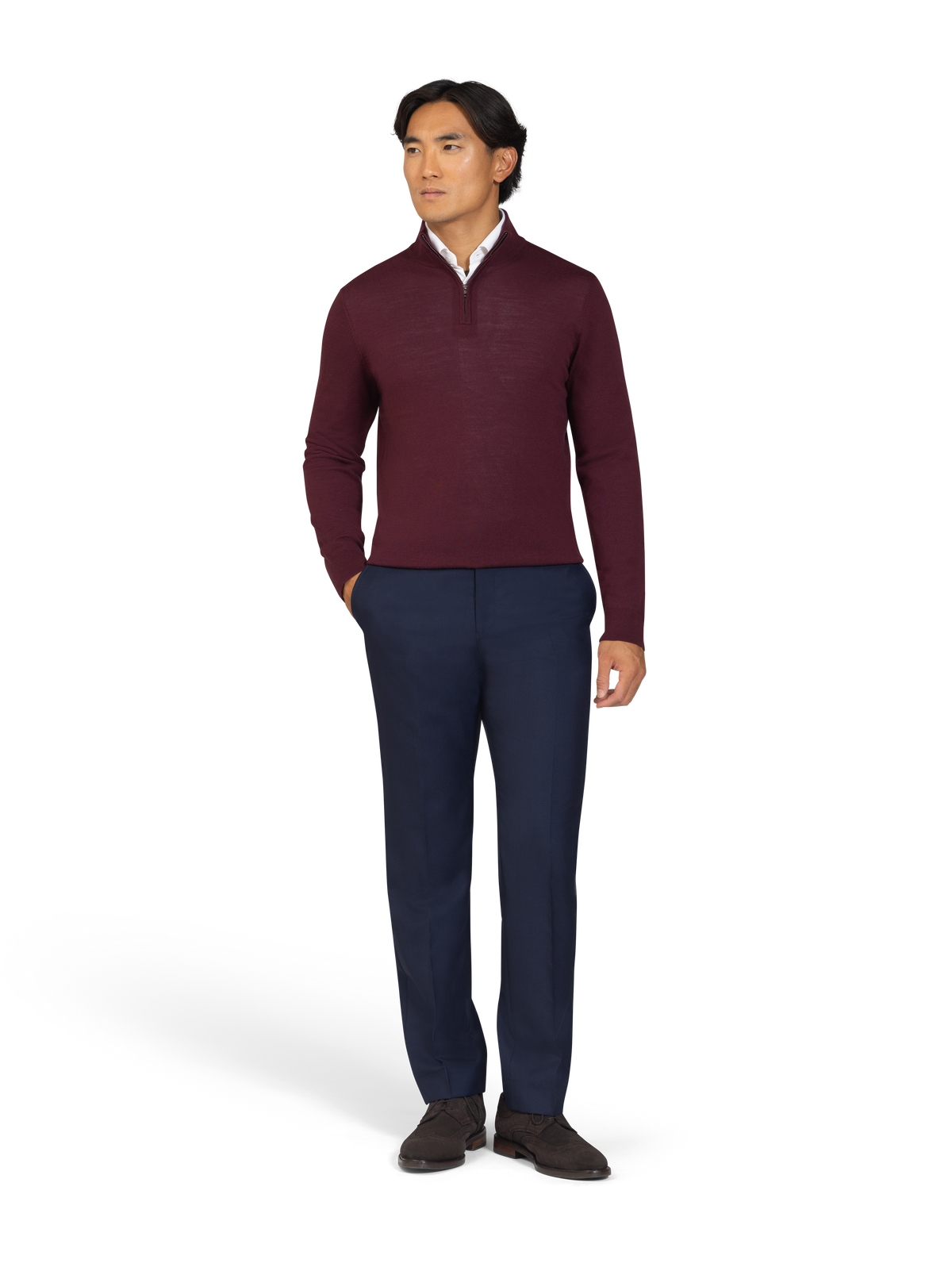 The Merino Quarter-Zip Jumper