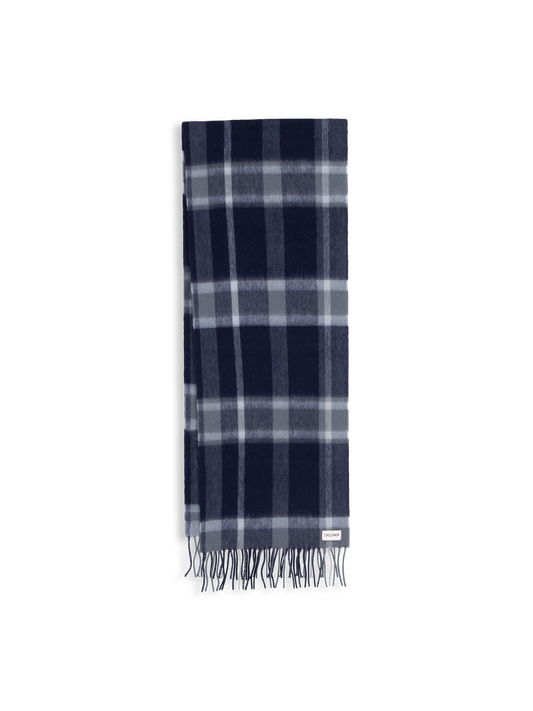 The Merino Checked Wool Scarf
