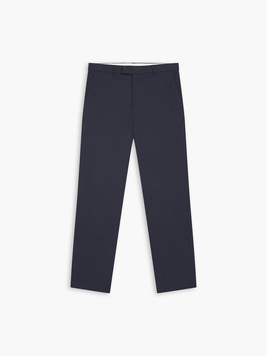Piccadilly Linen Slim Navy Suit Trouser