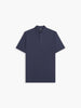 Navy Blue Pique Egyptian Cotton Polo