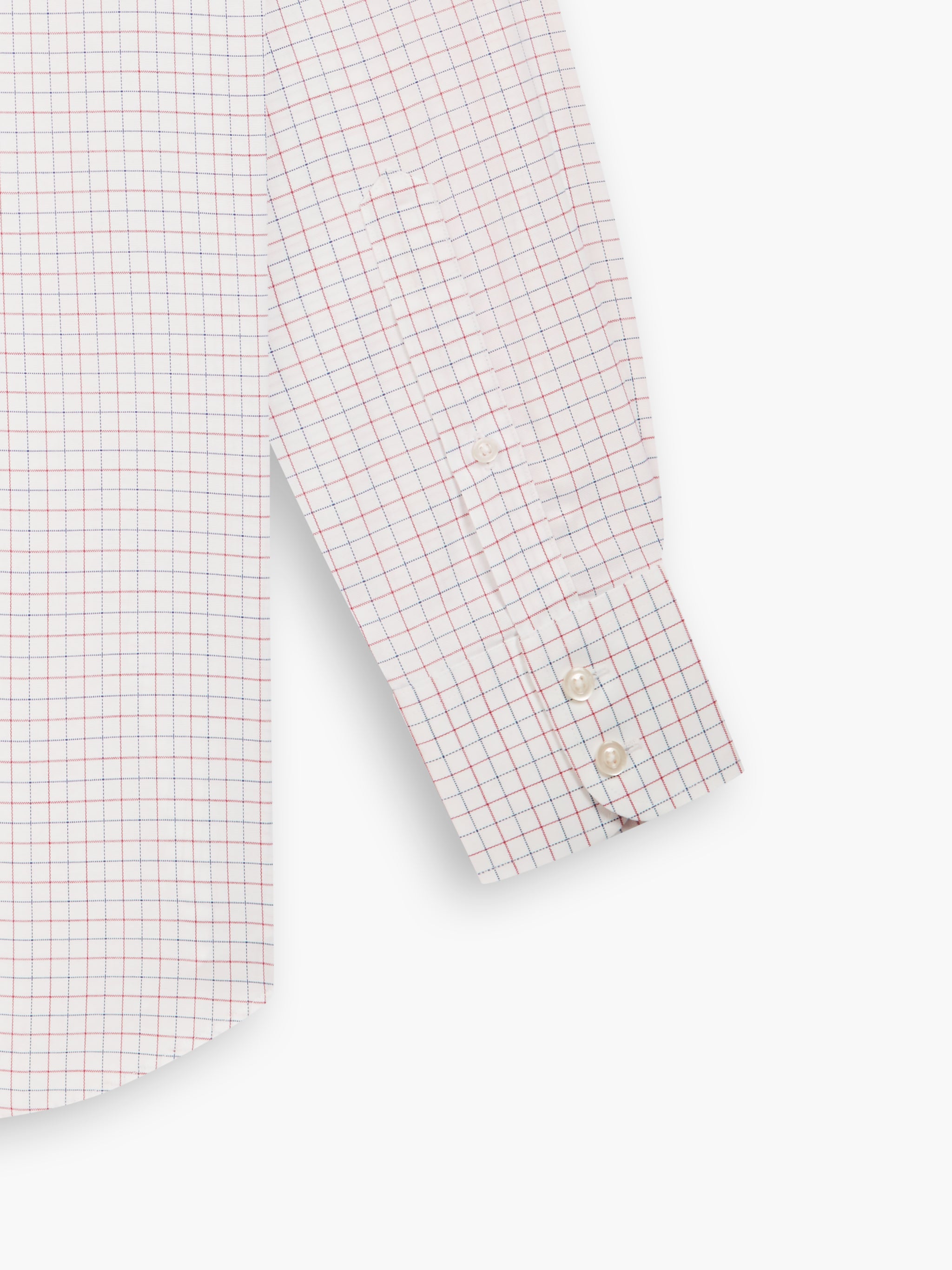 Red and Navy Mini Check Classic Custom Shirt 100c 70*70 Saq578a main image 1