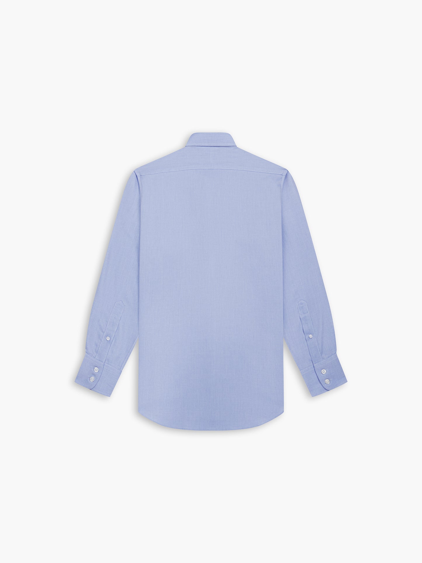 Non-Iron Blue Oxford Regular Fit Single Cuff Classic Collar Shirt