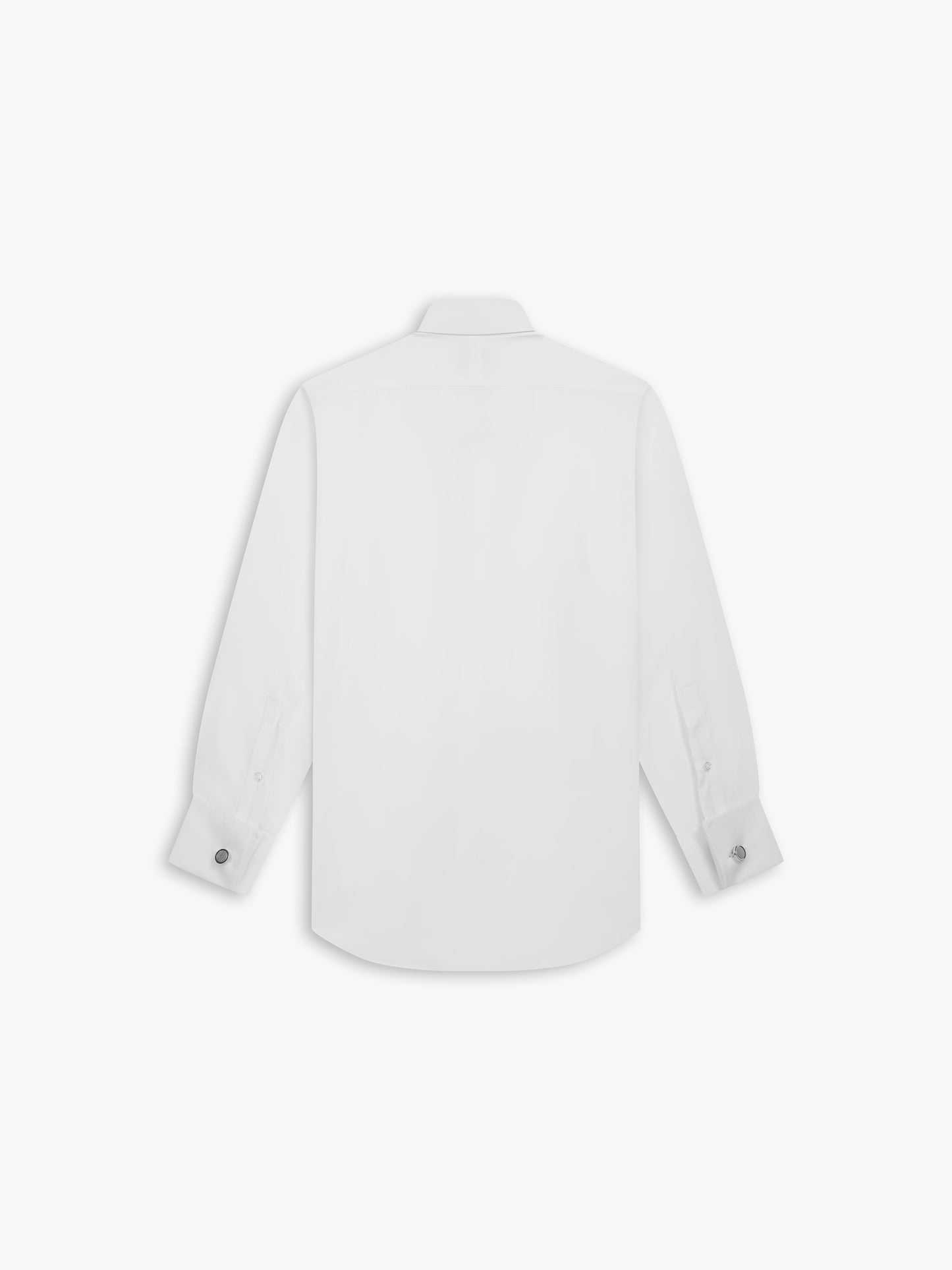 Non-Iron White Oxford Fitted Double Cuff Classic Collar Shirt