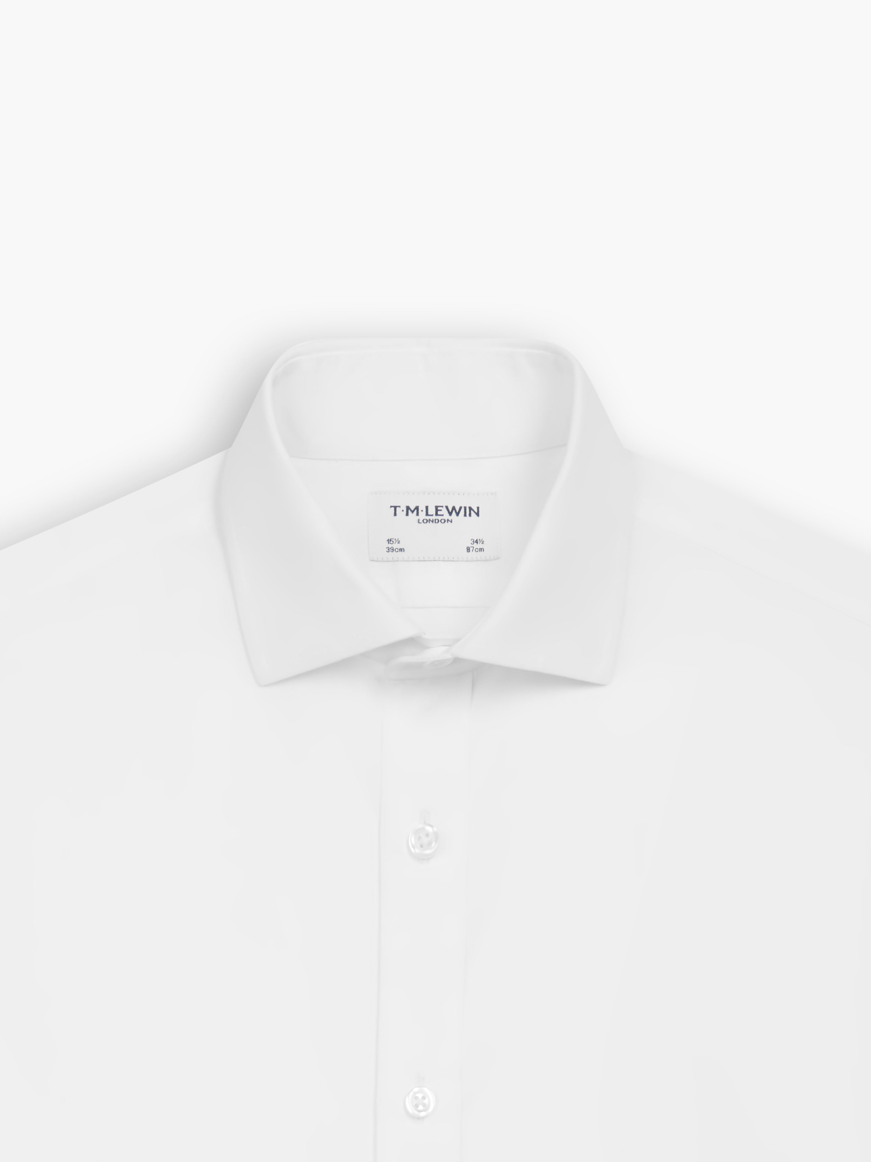 Plain white shirt with collar shop