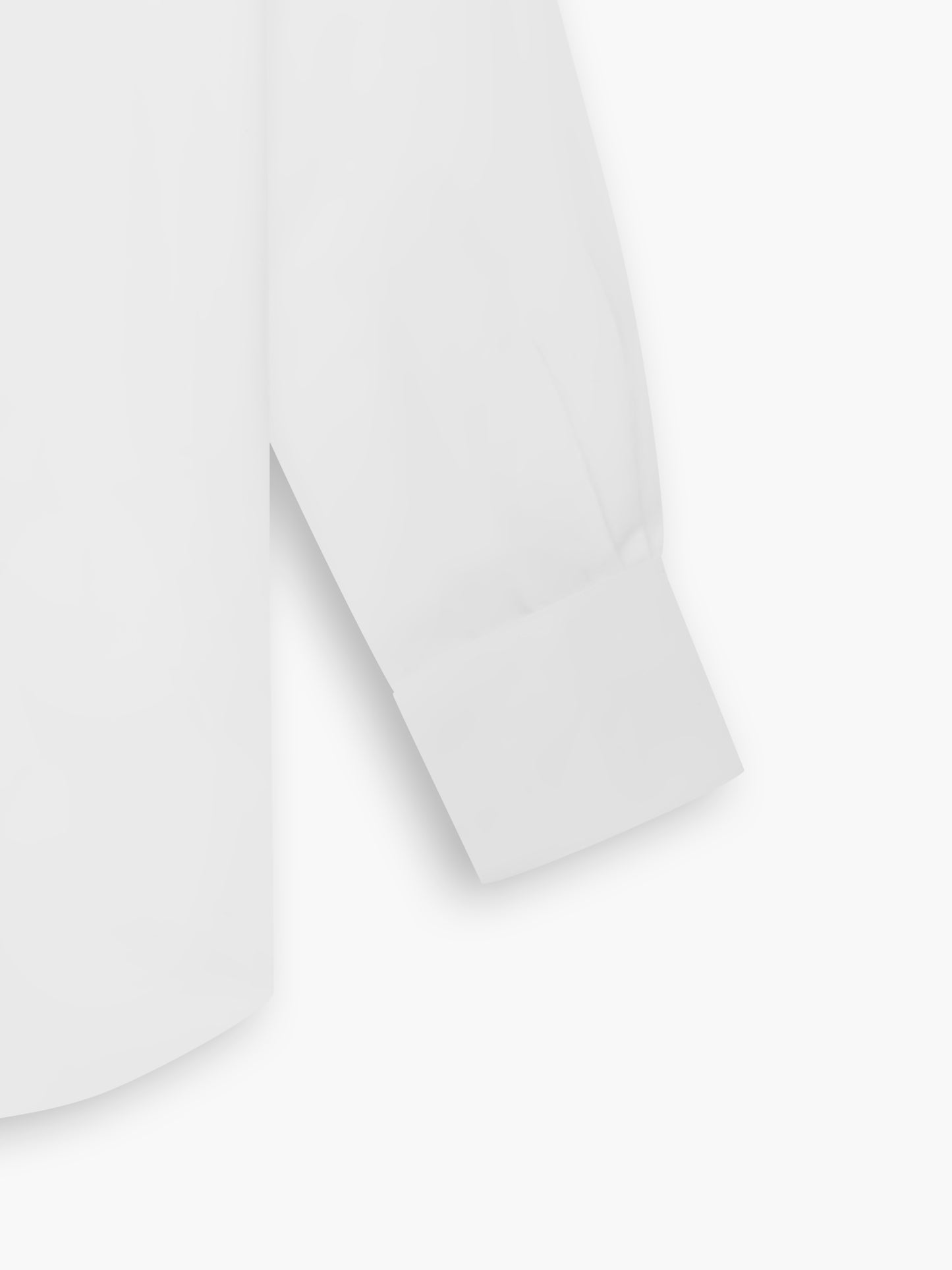 Non-Iron White Poplin Slim Fit Double Cuff Cutaway Collar Shirt