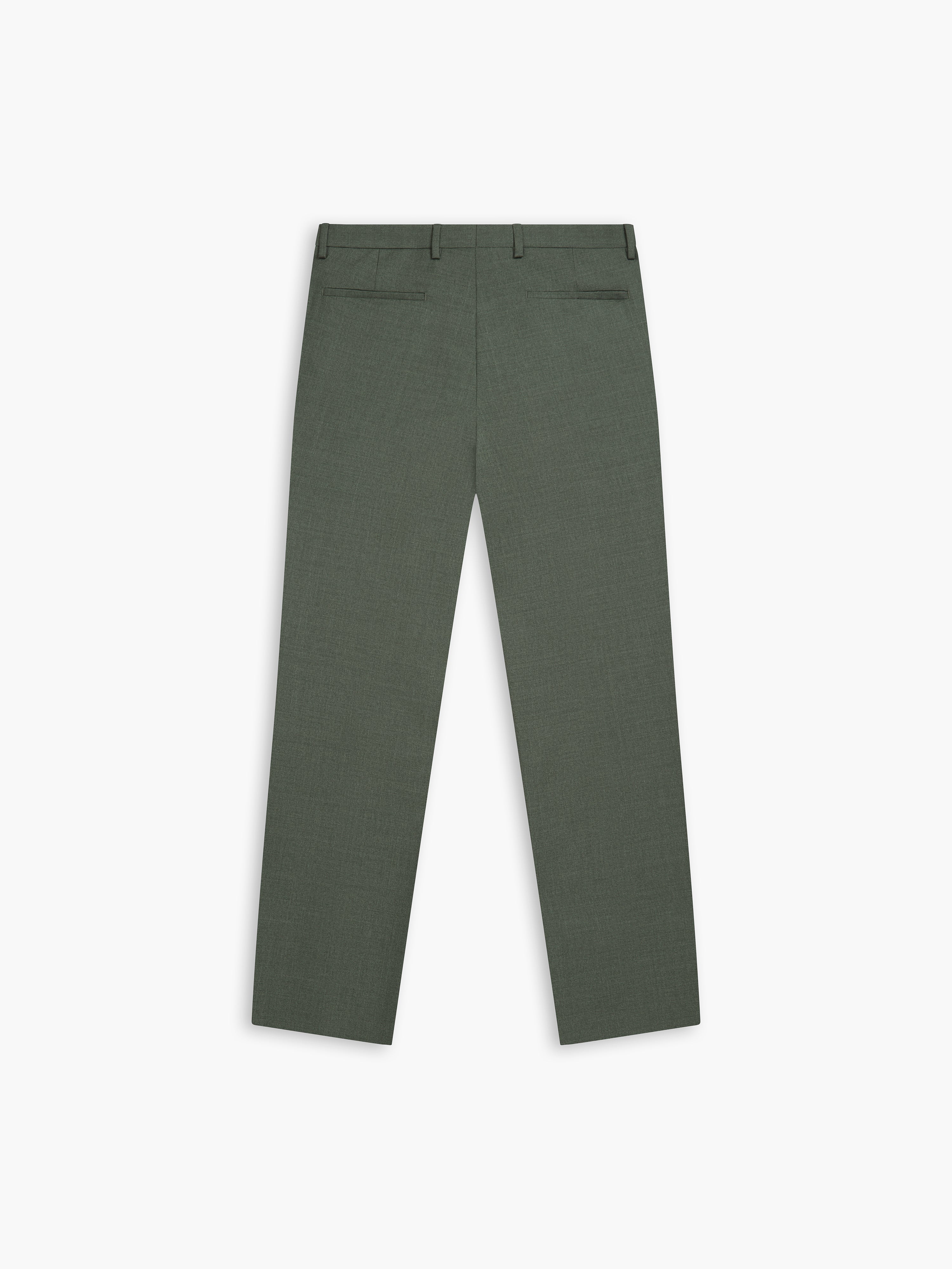 Dark olive green store trousers