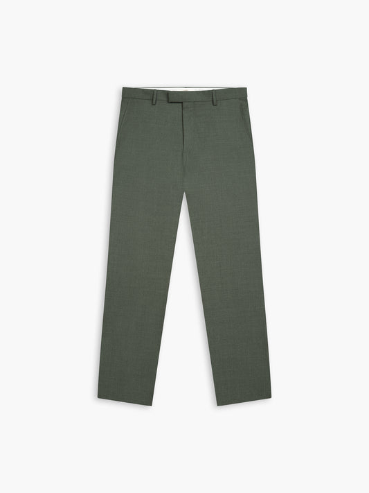 Olivetti Barberis Slim Fit Olive Green Trouser