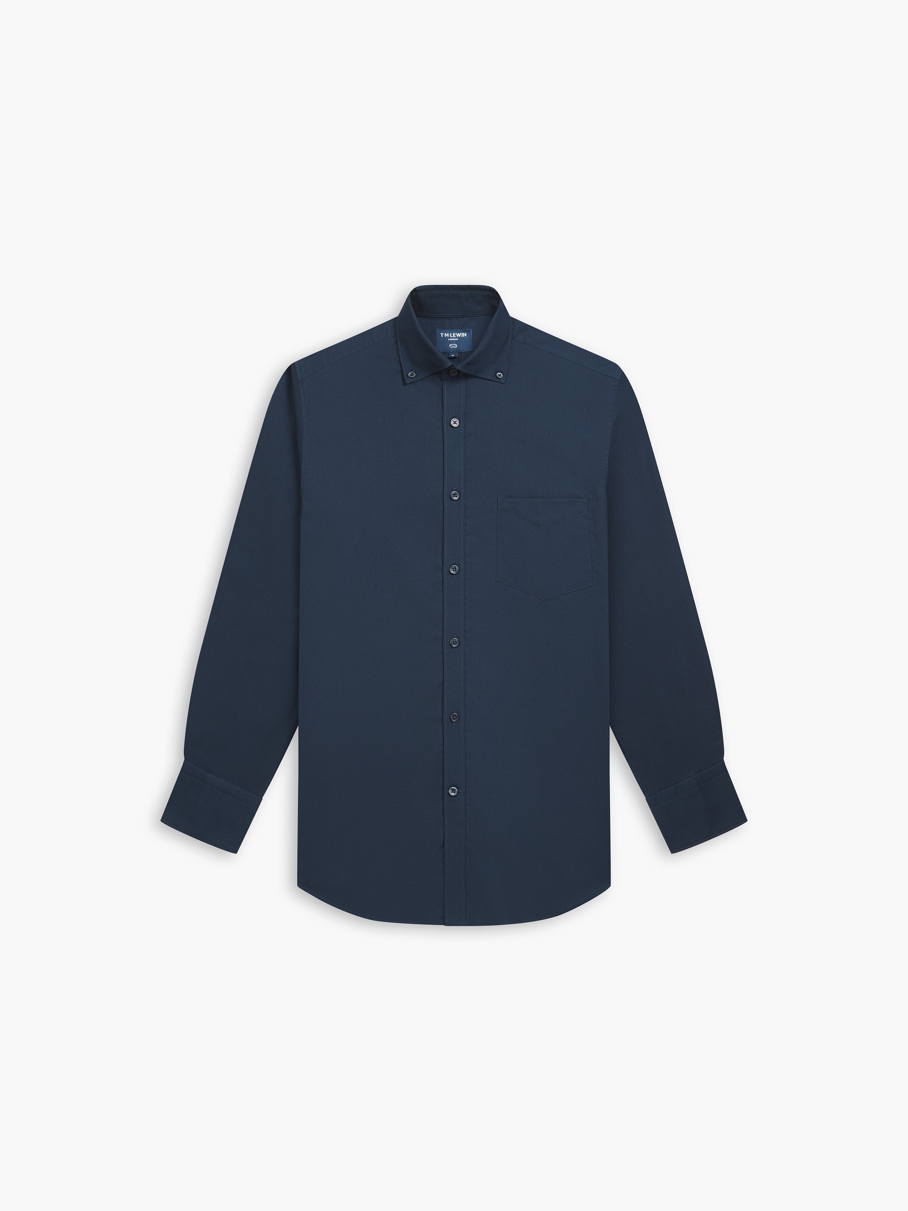 Mens blue button down oxford shirt online