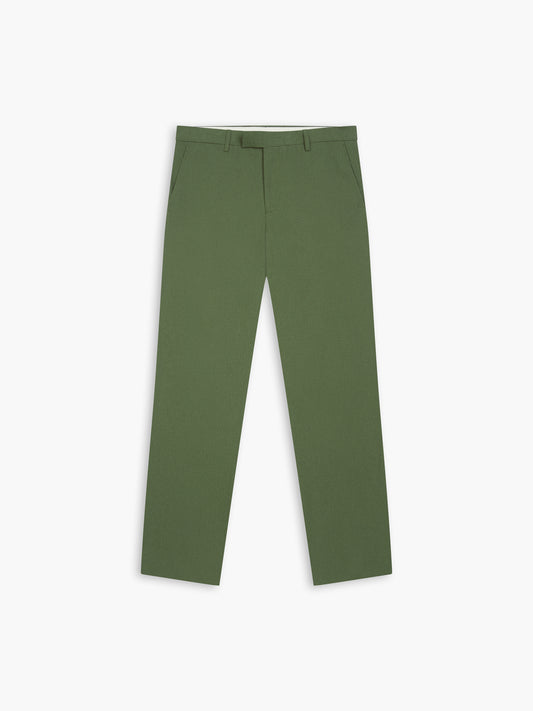 Piccadilly Linen Slim Dark Green Suit Trouser