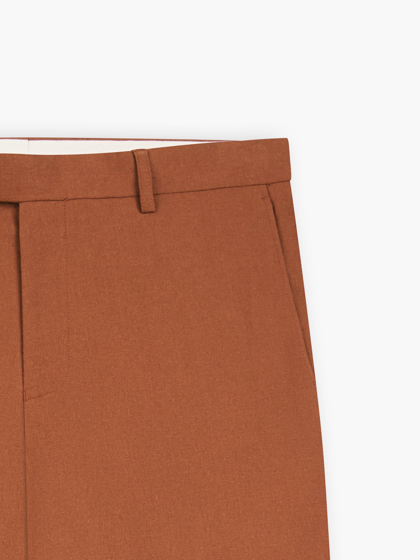 Piccadilly Linen Slim Rust Suit Trouser