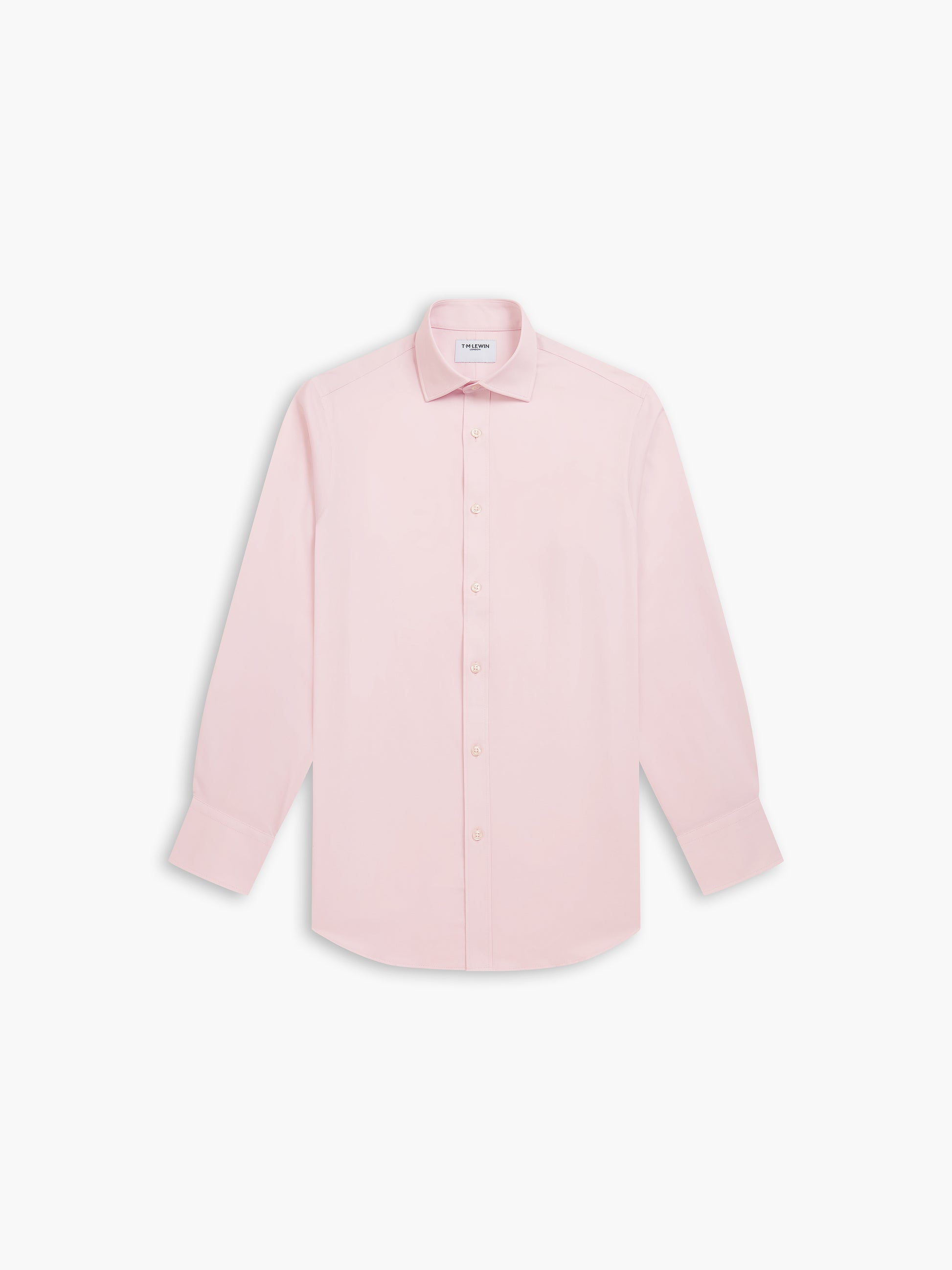 Image 2 of Max Performance Dark Pink Twill Fitted Single Cuff Classic Collar Shirt
