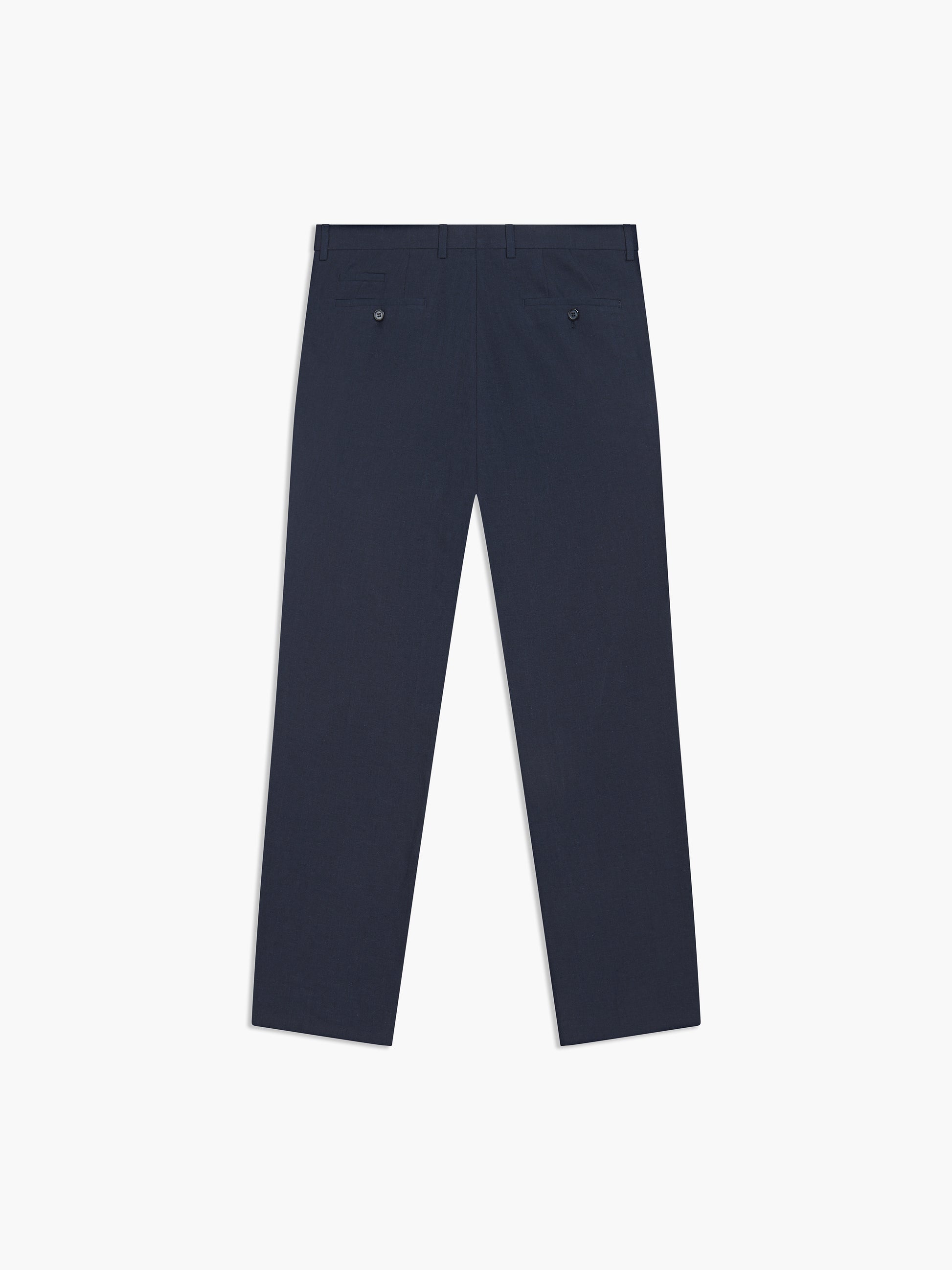 Image 10 of Slim Fit Linen Suit Trousers in Navy