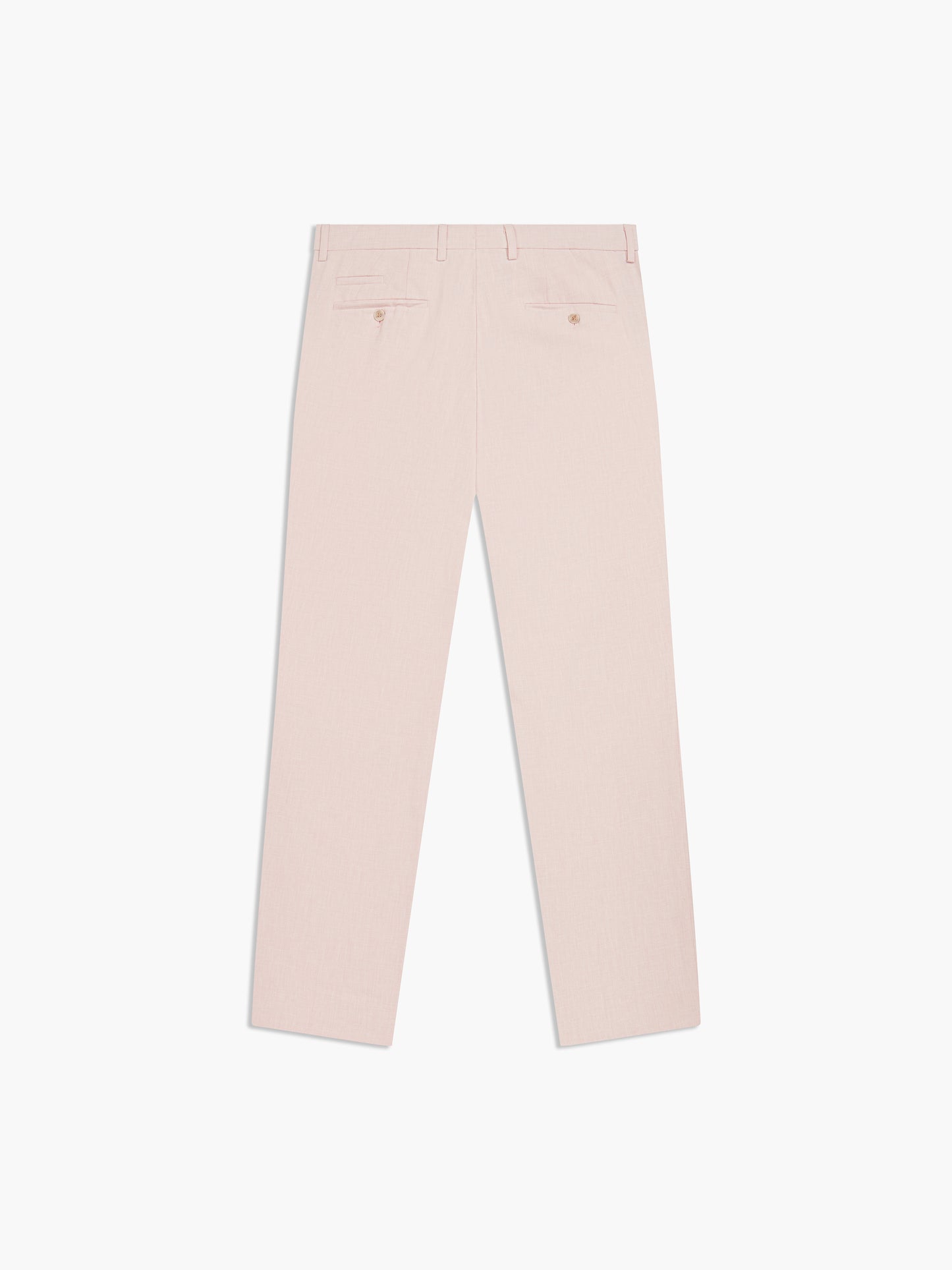 Image 9 of Slim Fit Linen Suit Trousers in Light Pink